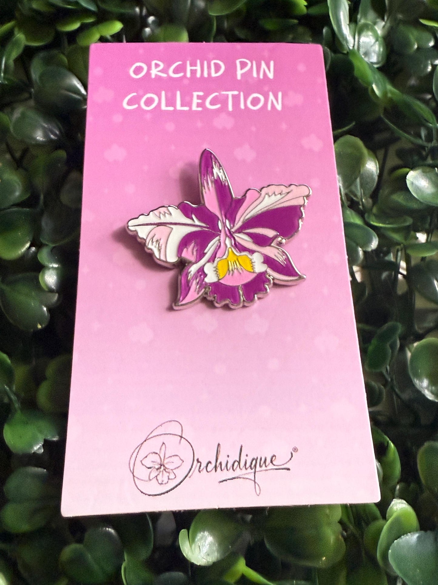 Plant Enamel Pin- Cattleya Rainbow Orchid Flower Enamel Pin • Floral Pin Collector Item • Orchid Charm • Pins and Badges