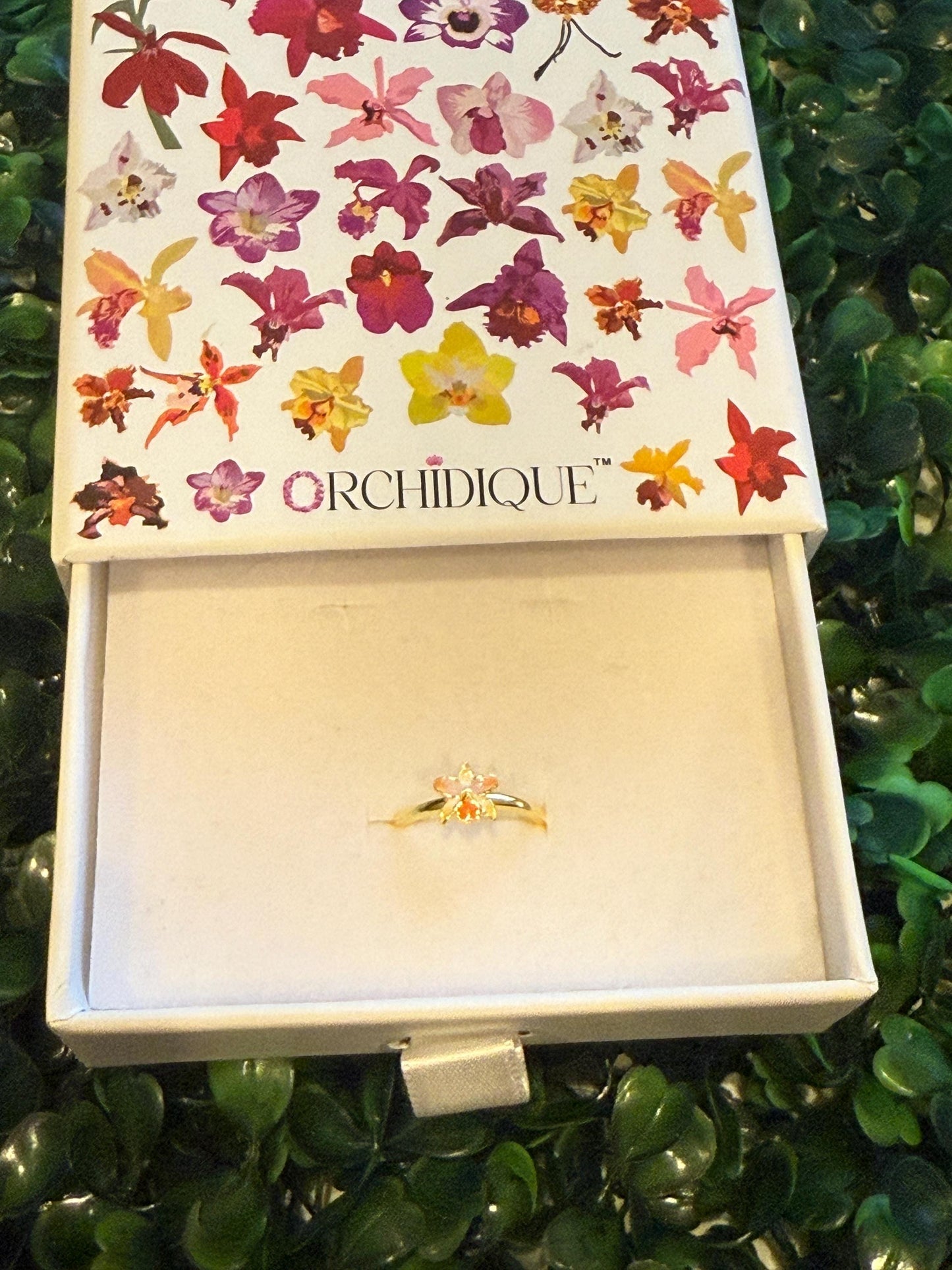 Cattleya Amazing Thailand-inspired Orchid Jewelry Set • 14k Gold Orchid Choker Necklace, Earrings, Ring • La Colombiana Inspired Collection