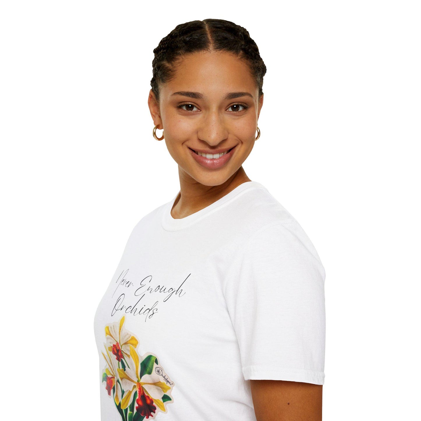 Never Enough Orchids T-Shirt, Floral Graphic Tee, Gift for Plant Lovers, Nature Lover Shirt, Birthday Gift, Spring Fashion