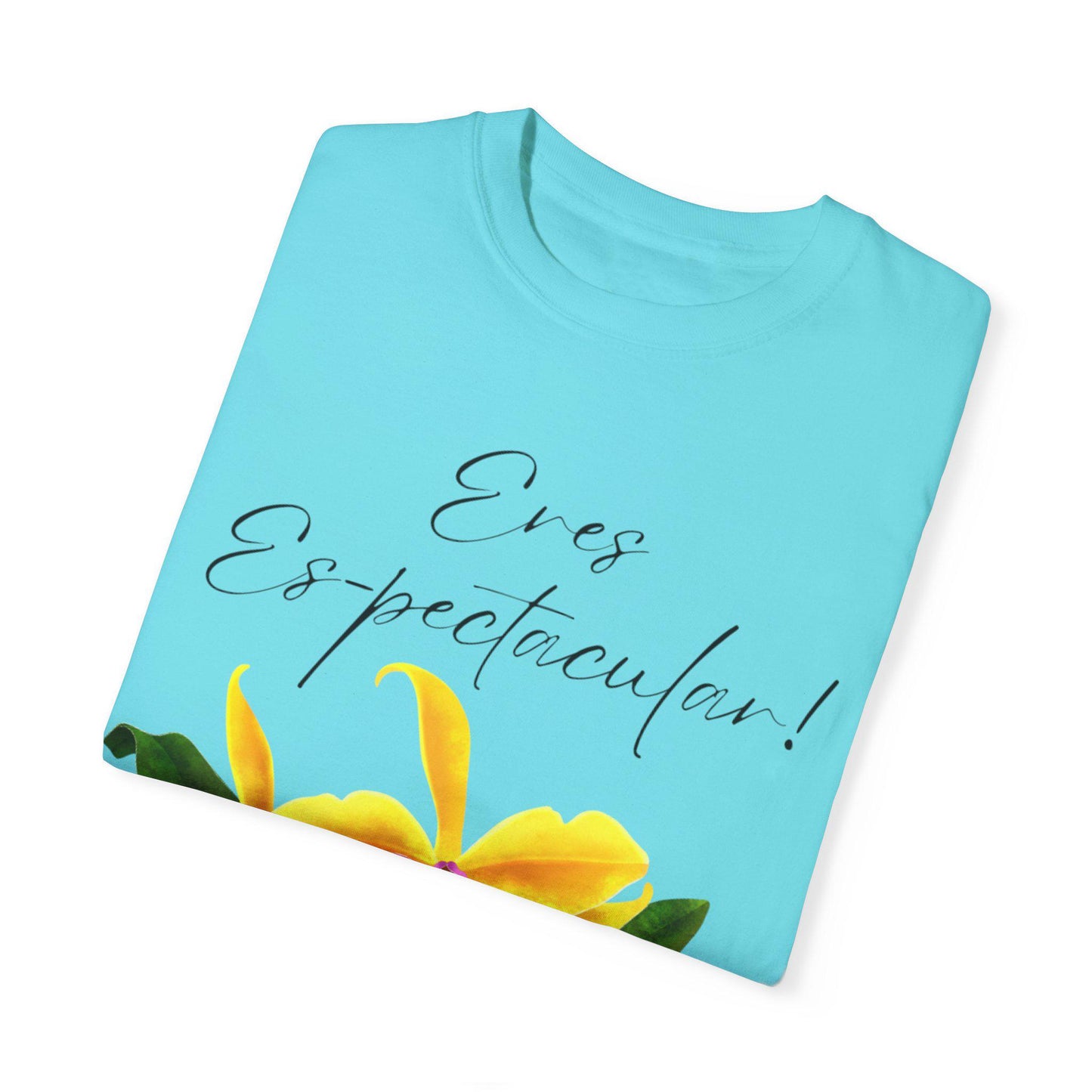 Floral Experience T-Shirt, Unisex Garment-Dyed Tee, Nature Lover Gift, Casual Wear, Birthday, Spring Style, Everyday Comfort