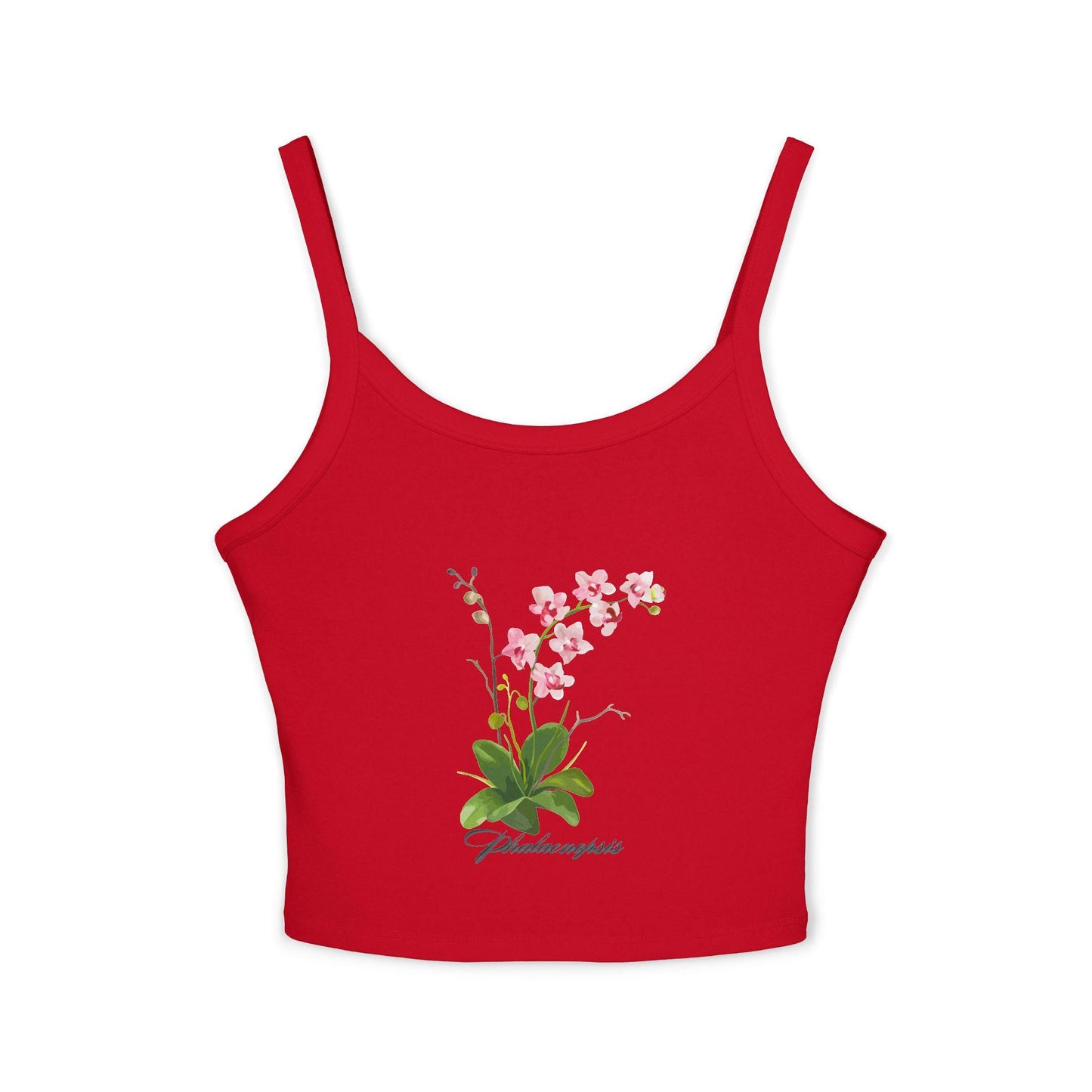 Floral Print Women's Spaghetti Strap Tank Top, Summer Top, Casual Wear, Beachwear, Gift for Her