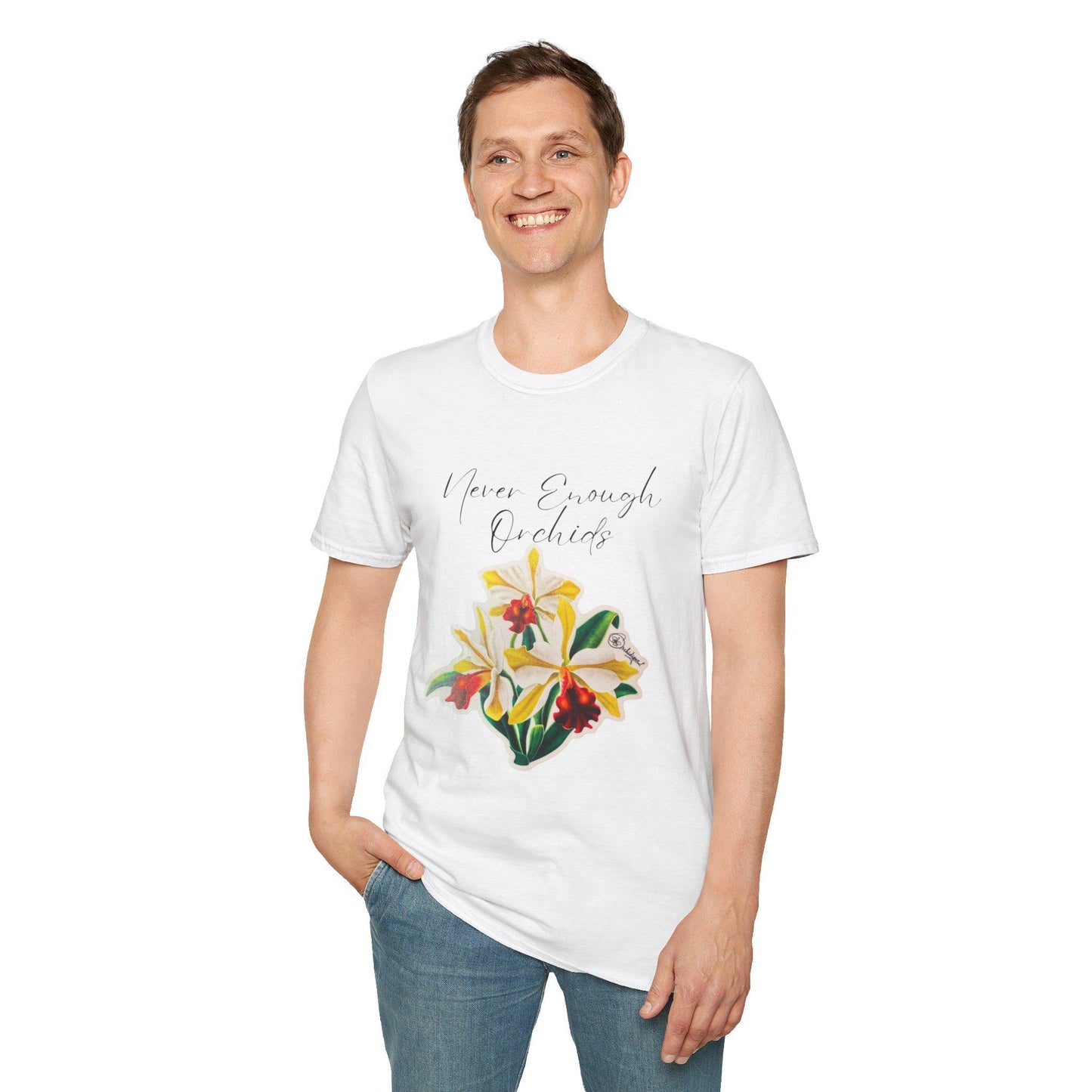 Never Enough Orchids T-Shirt, Floral Graphic Tee, Gift for Plant Lovers, Nature Lover Shirt, Birthday Gift, Spring Fashion