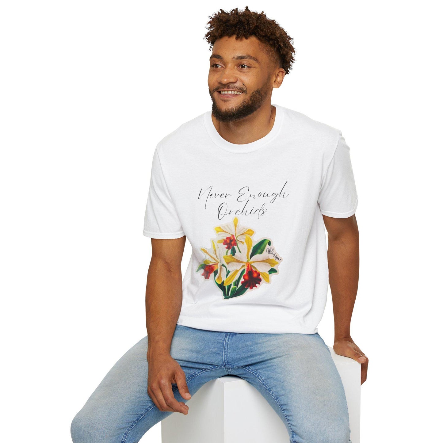 Never Enough Orchids T-Shirt, Floral Graphic Tee, Gift for Plant Lovers, Nature Lover Shirt, Birthday Gift, Spring Fashion