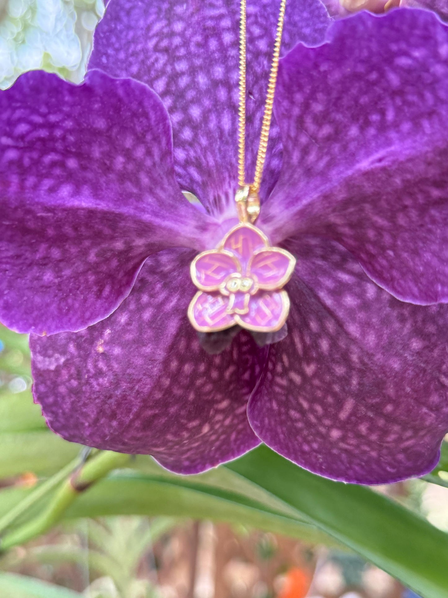 Blue or Purple Orchid Vanda Flower Jewelry โข Vanda Bloomers Collection โข Earrings, Pendant or Ring Gift for Her