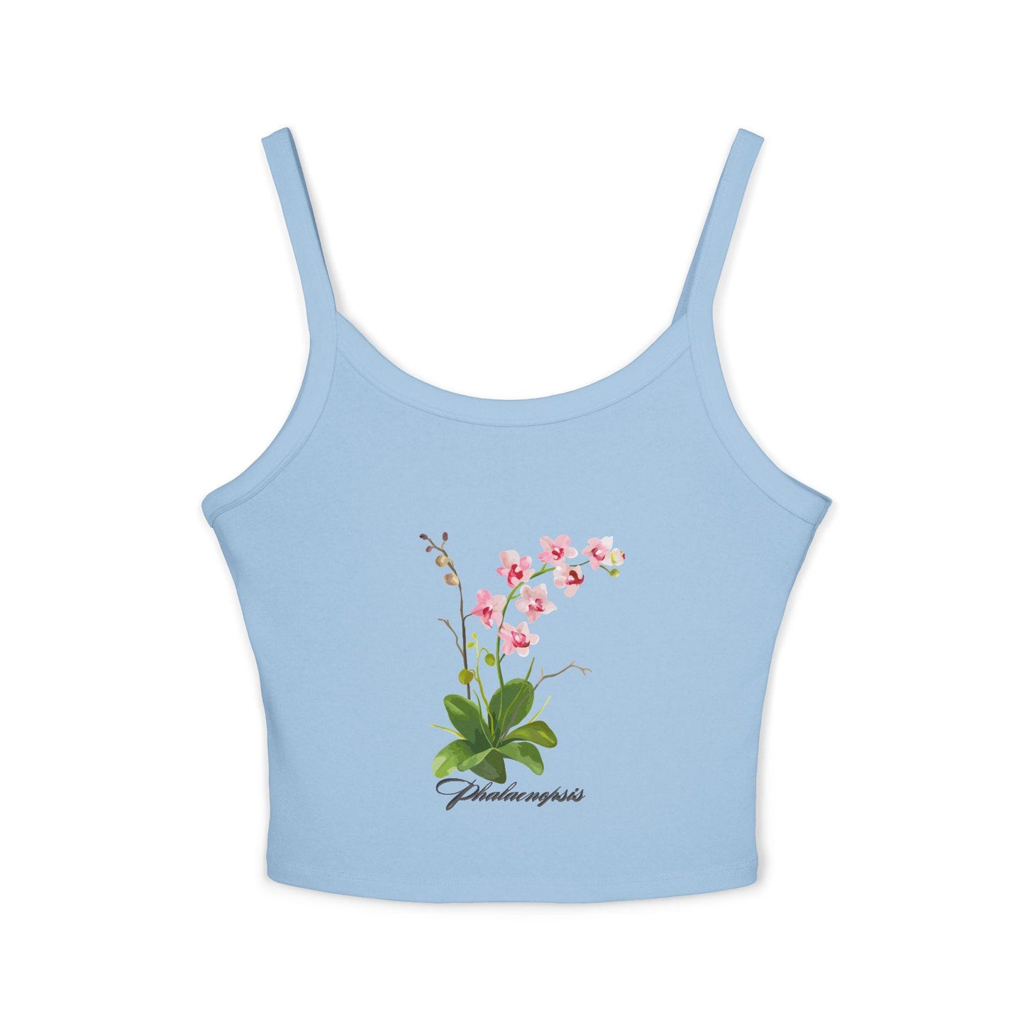 Floral Print Women's Spaghetti Strap Tank Top, Summer Top, Casual Wear, Beachwear, Gift for Her
