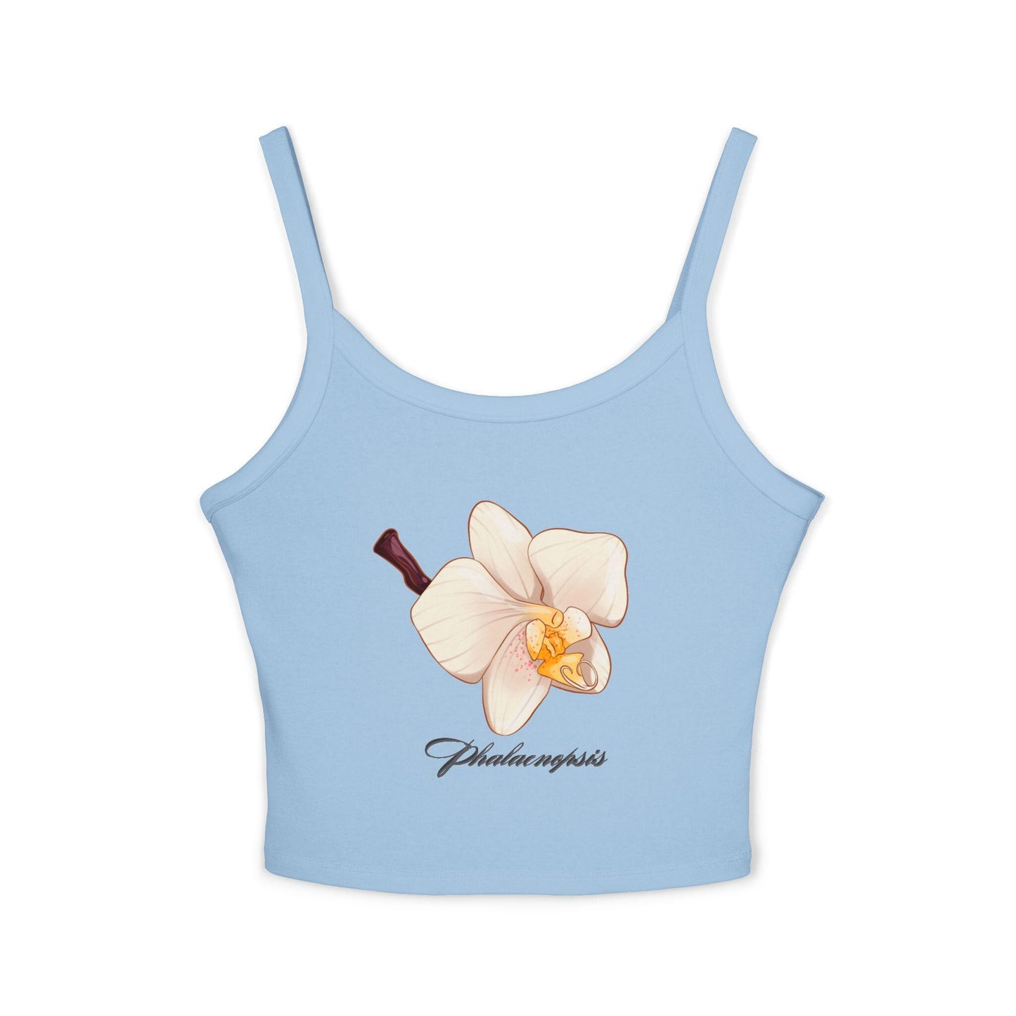 Floral Print Women's Spaghetti Strap Tank Top, Summer Apparel, Gift for Her, Boho Style, Casual Wear, Beach Top