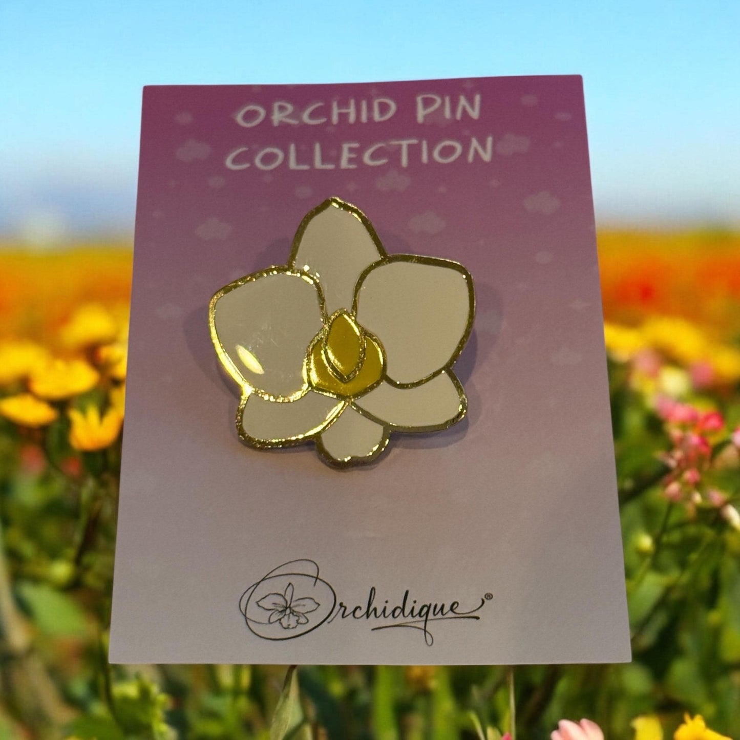Plant Enamel Pin- Phal Cutie Orchid Flower Enamel Pin β’ Floral Pin Collector Item β’ Unique Gift for Orchid Lovers β’ Pins and Badges
