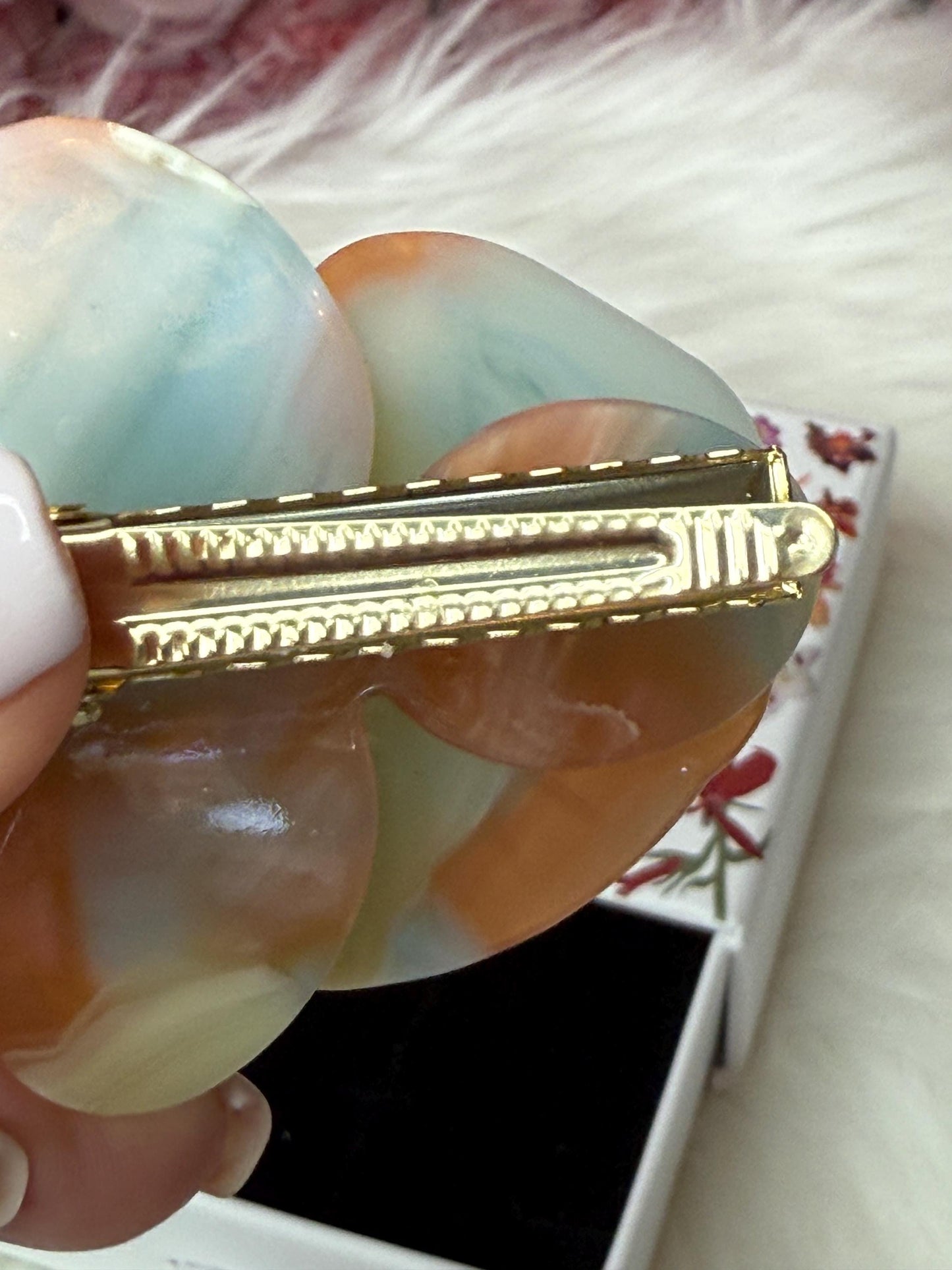 Orchid Hair Barrette • Colorful Blues Orchid Hair Clip • Wedding Hair Piece • Tropical Acetate Clip • Joyeria de Orquídeas