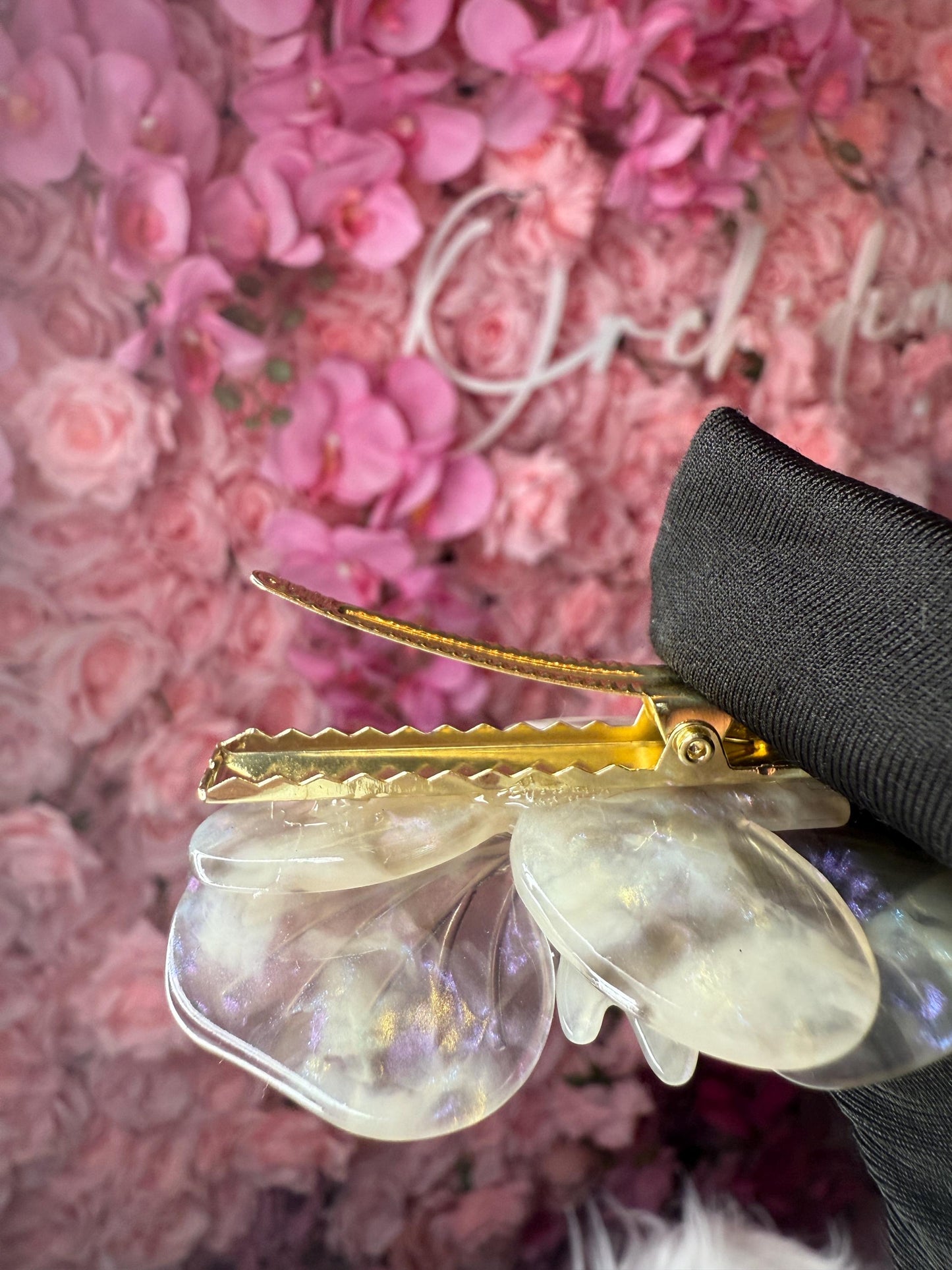 Orchid Hair Barrette • Lavendar Iridescence Orchid Hair Clip • Wedding Hair Piece • Tropical Clip • Joyeria de Orquídeas