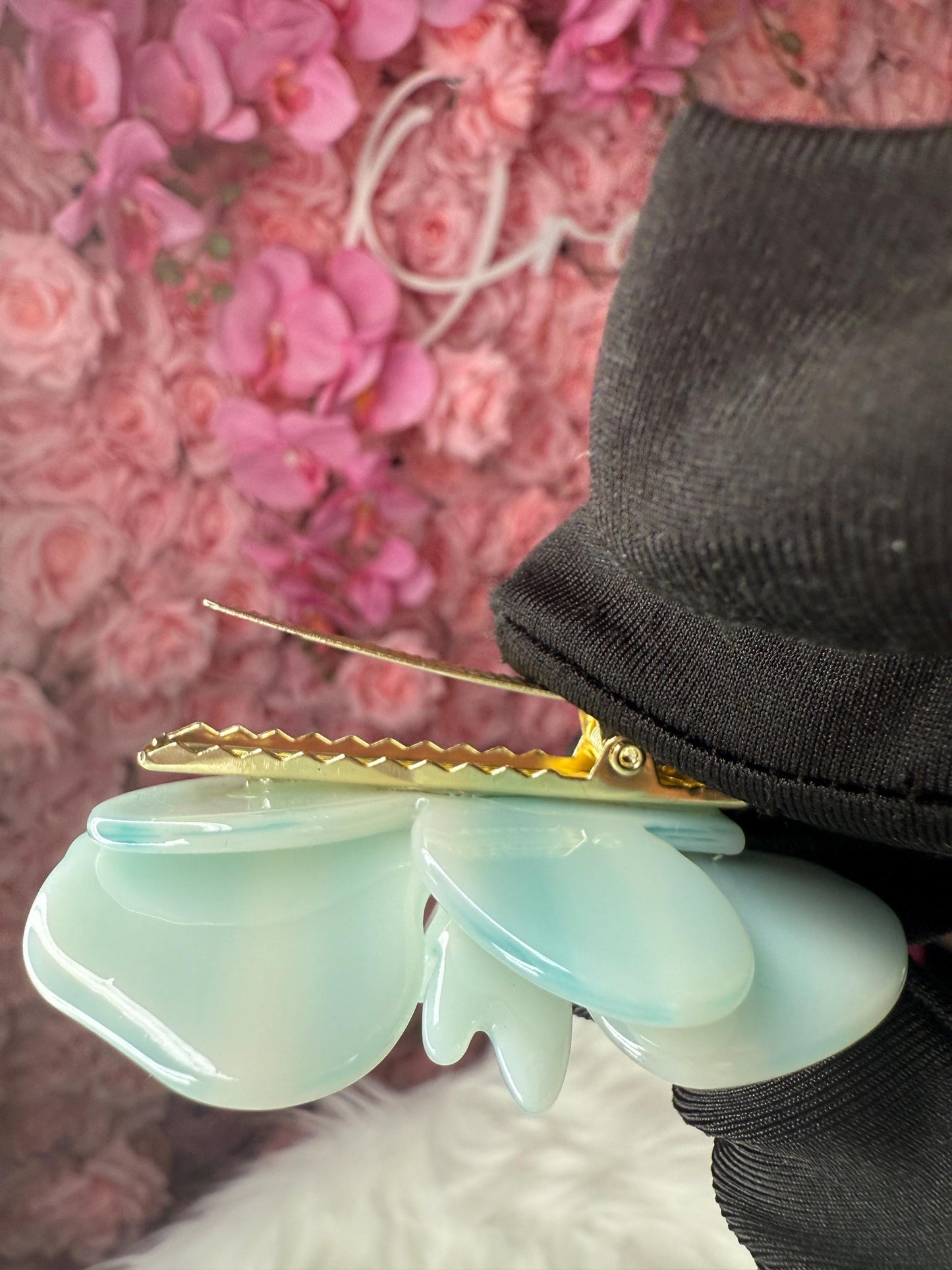 Orchid Hair Barrette • Blue Orchid Hair Clip • Wedding Hair Piece • Tropical Clip • Joyeria de Orquídeas