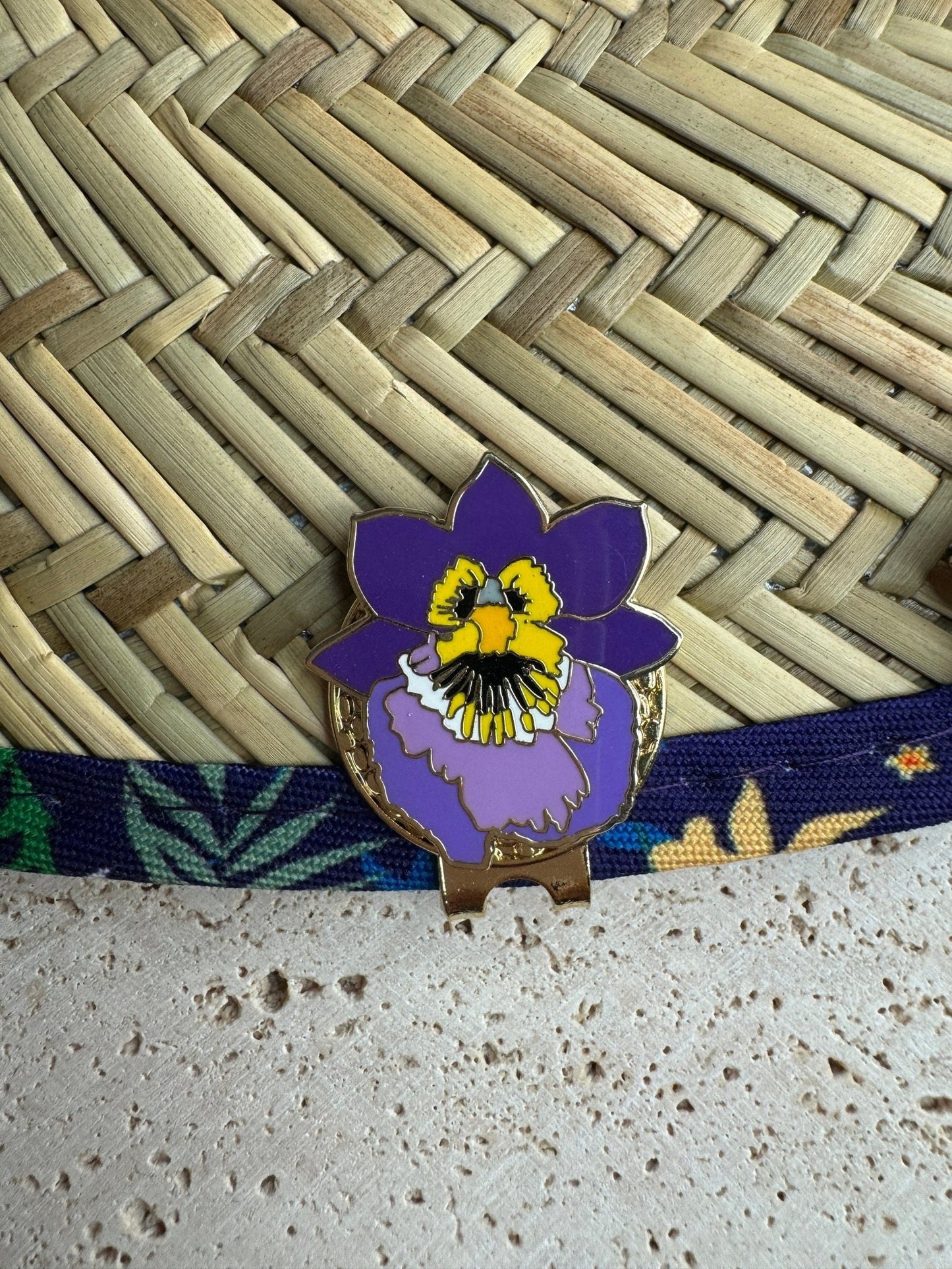 Miltonia Orchid Golf Hat Charm — Orchidique view 7