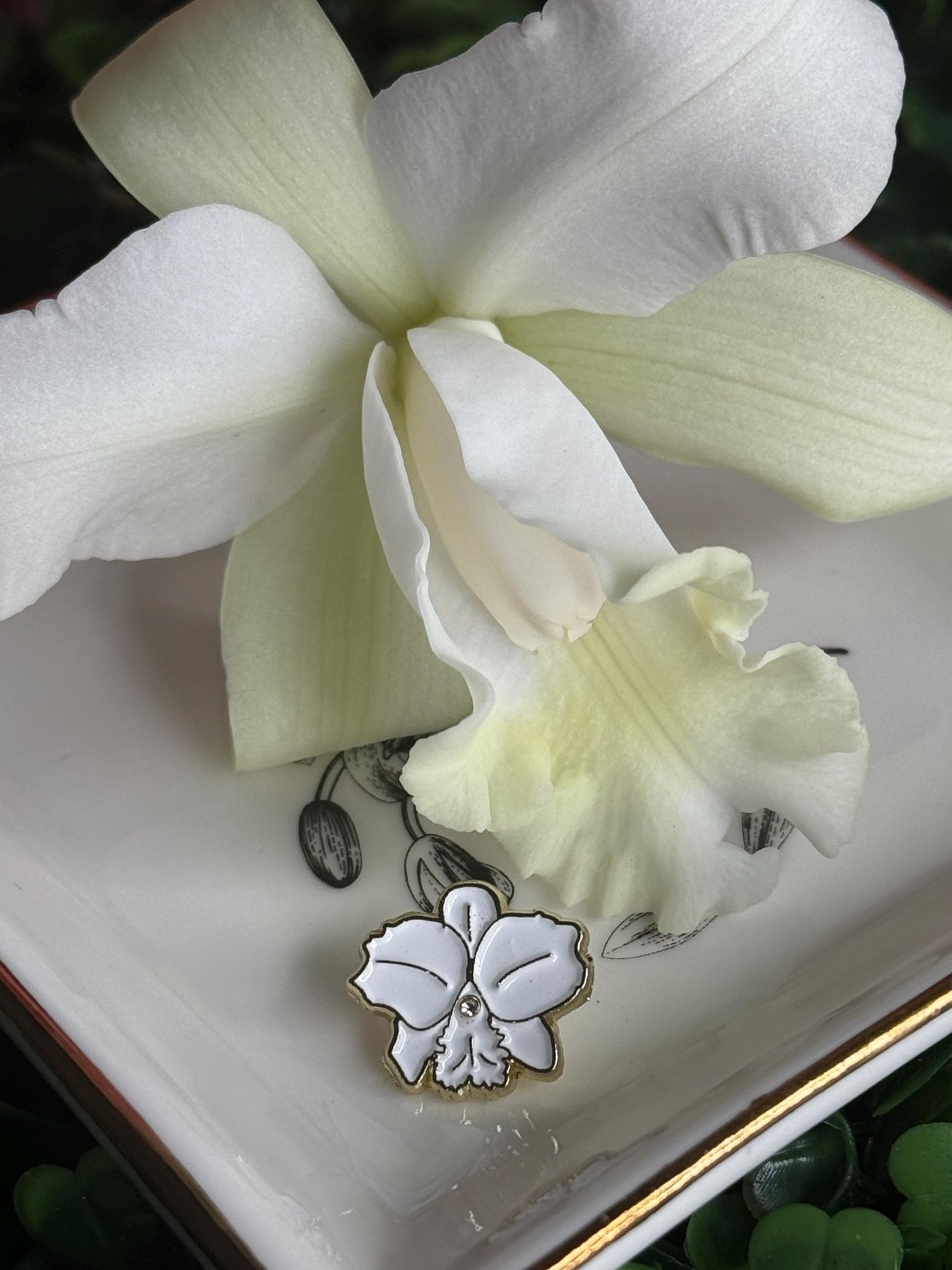 Orchid Cattleya Watch Band Charms • Orchid Flower Charms • Floral Watch Band Charms • Gift for Gardners - Orchidique