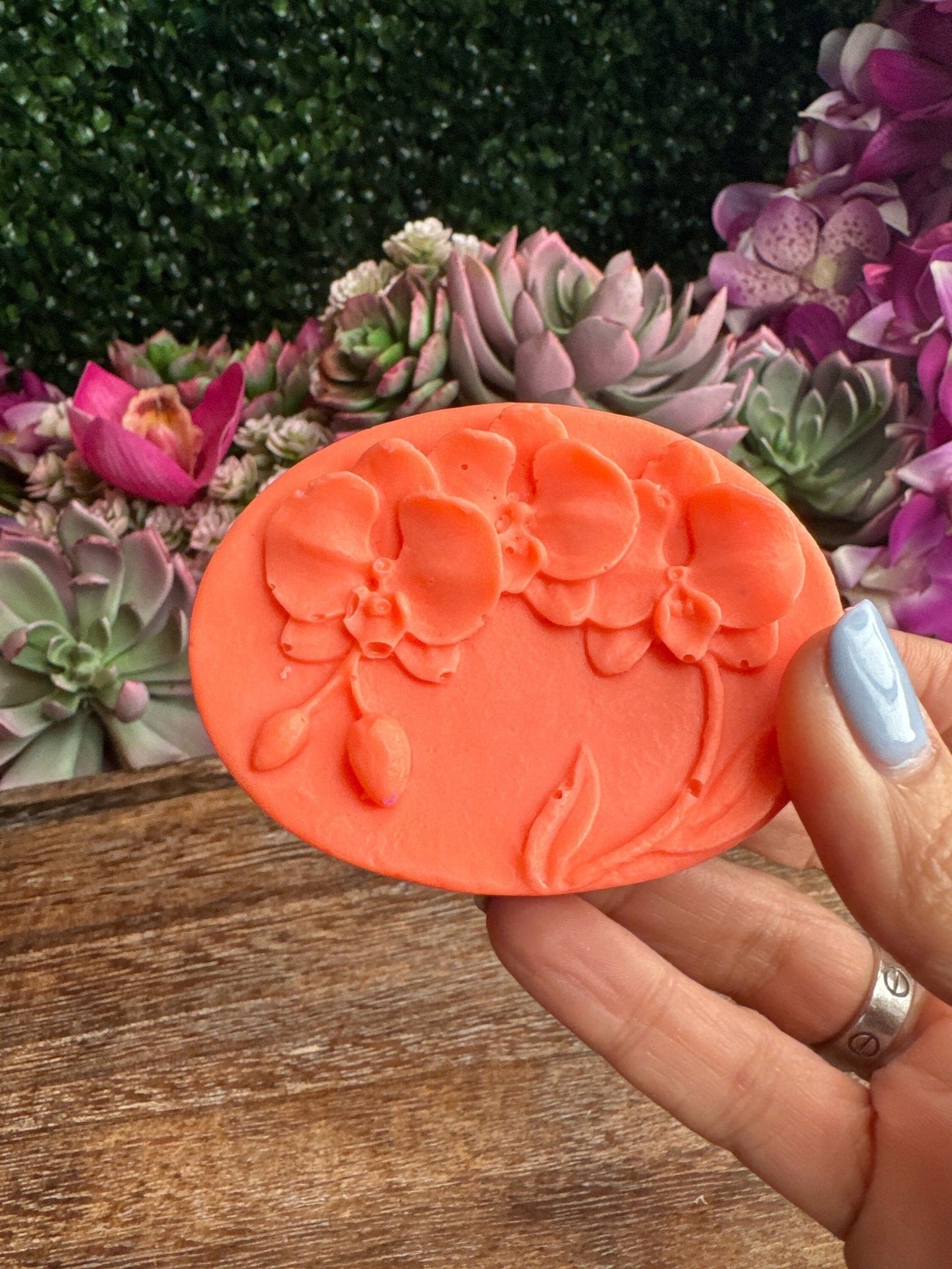 Phalaenopsis Bar Orchid Soap • Handmade Floral Soap Bars • Unique Bridal or Shower Favors & Gifts for Orchid Lovers - Orchidique