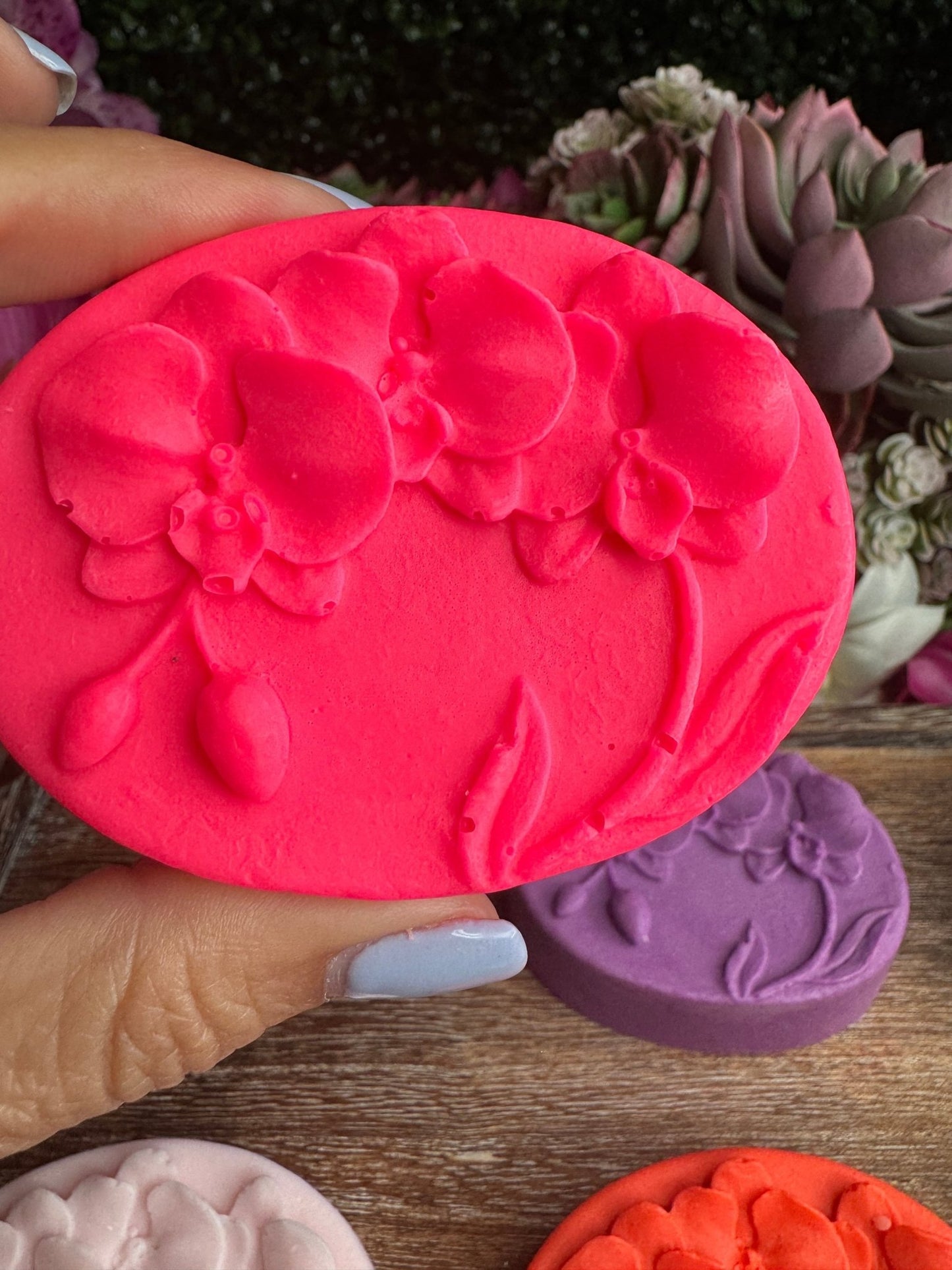 Phalaenopsis Bar Orchid Soap • Handmade Floral Soap Bars • Unique Bridal or Shower Favors & Gifts for Orchid Lovers - Orchidique
