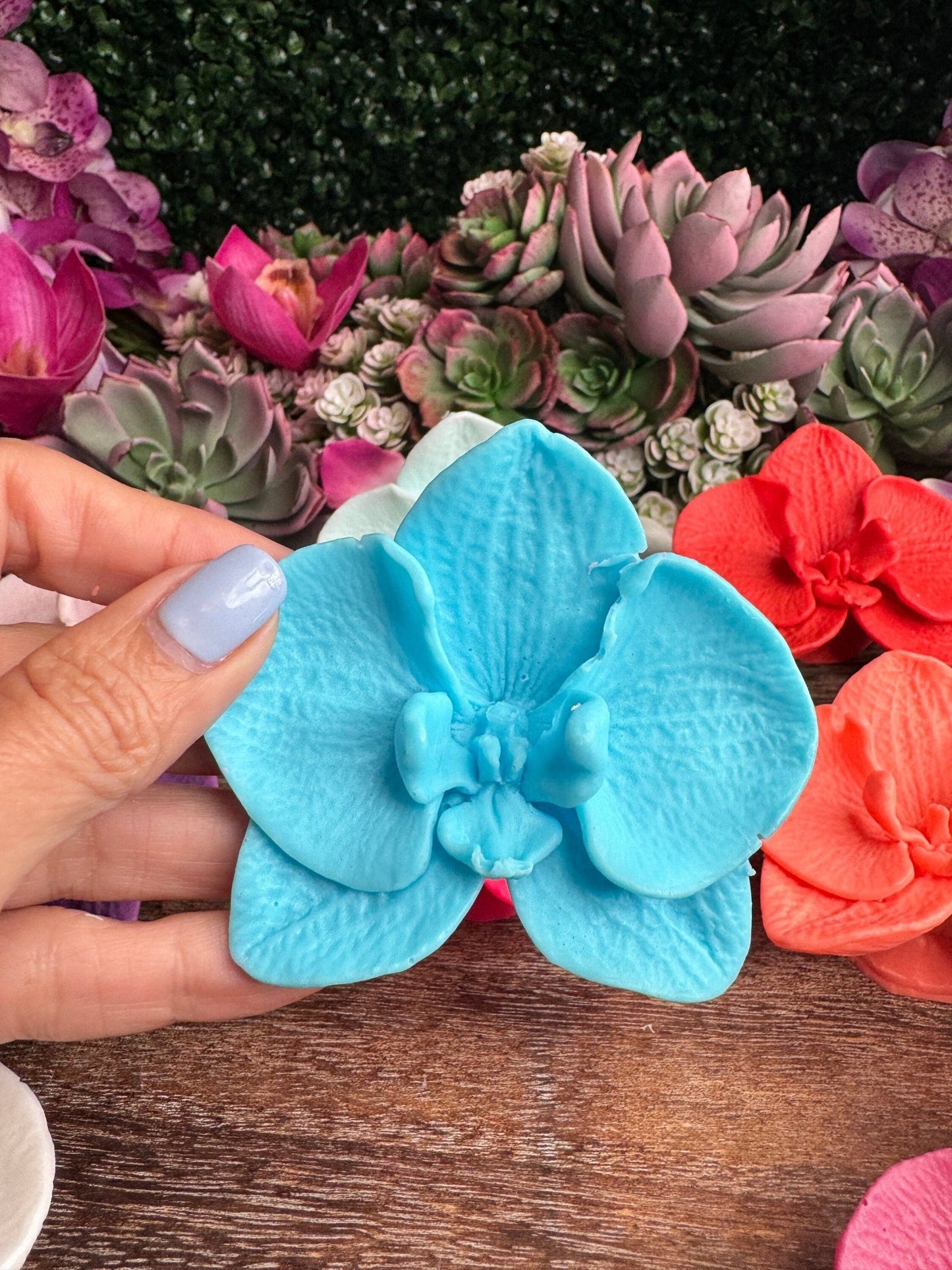 Phalaenopsis Orchid Soap β’ Handmade Floral Soap Bars β’ Unique Bridal Favors & Gifts for Orchid Lovers - Orchidique