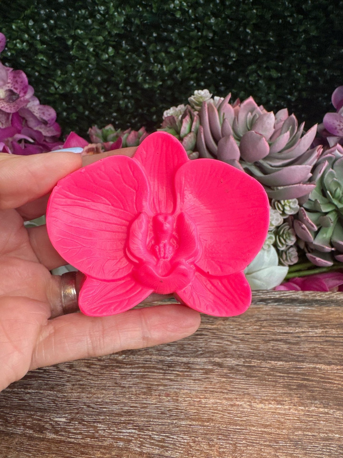 Phalaenopsis Orchid Soap β’ Handmade Floral Soap Bars β’ Unique Bridal Favors & Gifts for Orchid Lovers - Orchidique