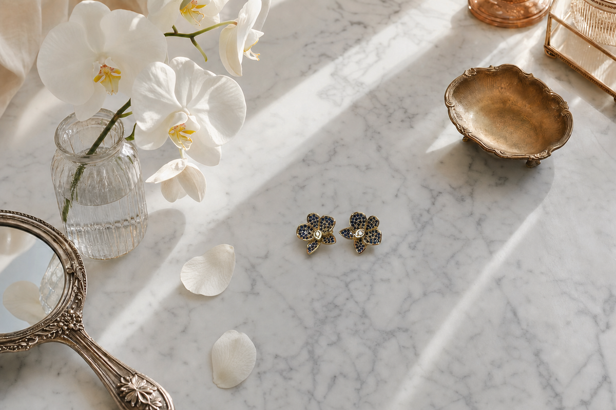 Phalaenopsis Orchid Earrings or Necklace — Orchidique view 9