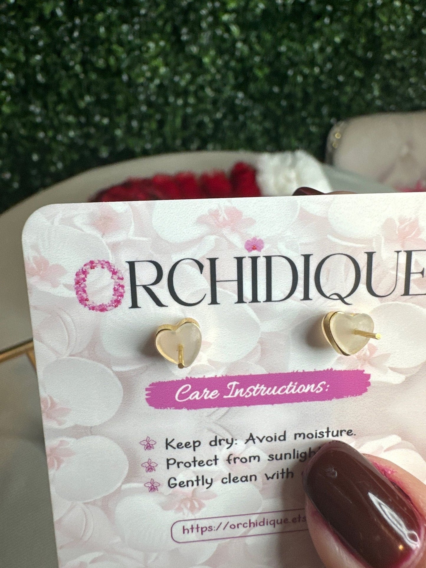 Whimsical: White and Pink Cattleya Orchid Earrings • Handmade Flower Jewelry • Bridesmaid Gift• Flower Earrings - Orchidique