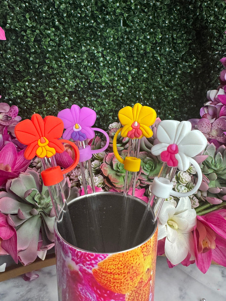 Orchid Straw Toppers