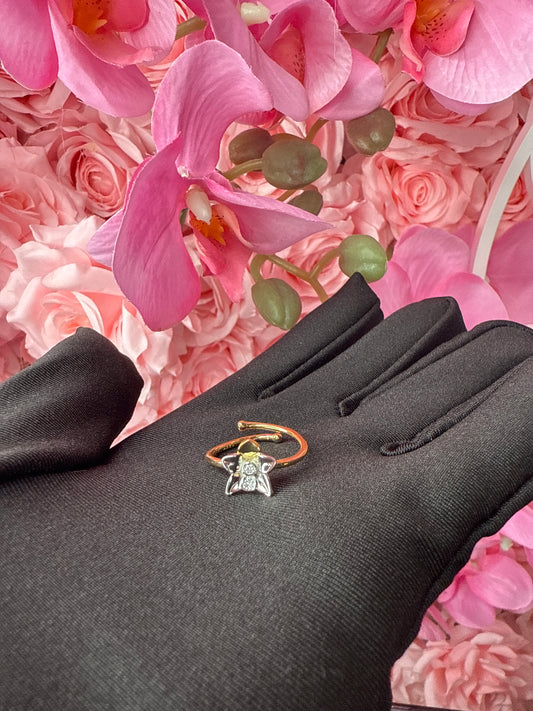 Petal Promise Collection: Two Tone Orchid Flower Ring - Orchidique
