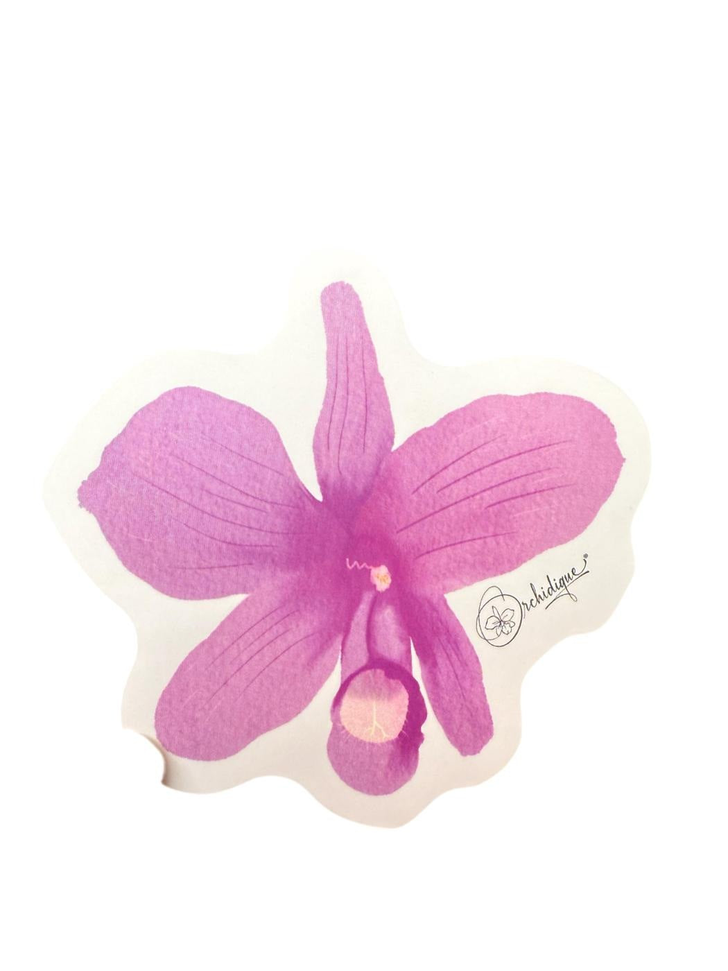 Cattleya Skinneri Pink Orchid sticker, included in the 10-pack