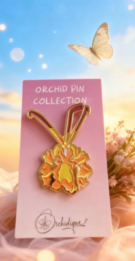 La Mariposa Plant Enamel Pin- Psychopsis Mariposa - inspired