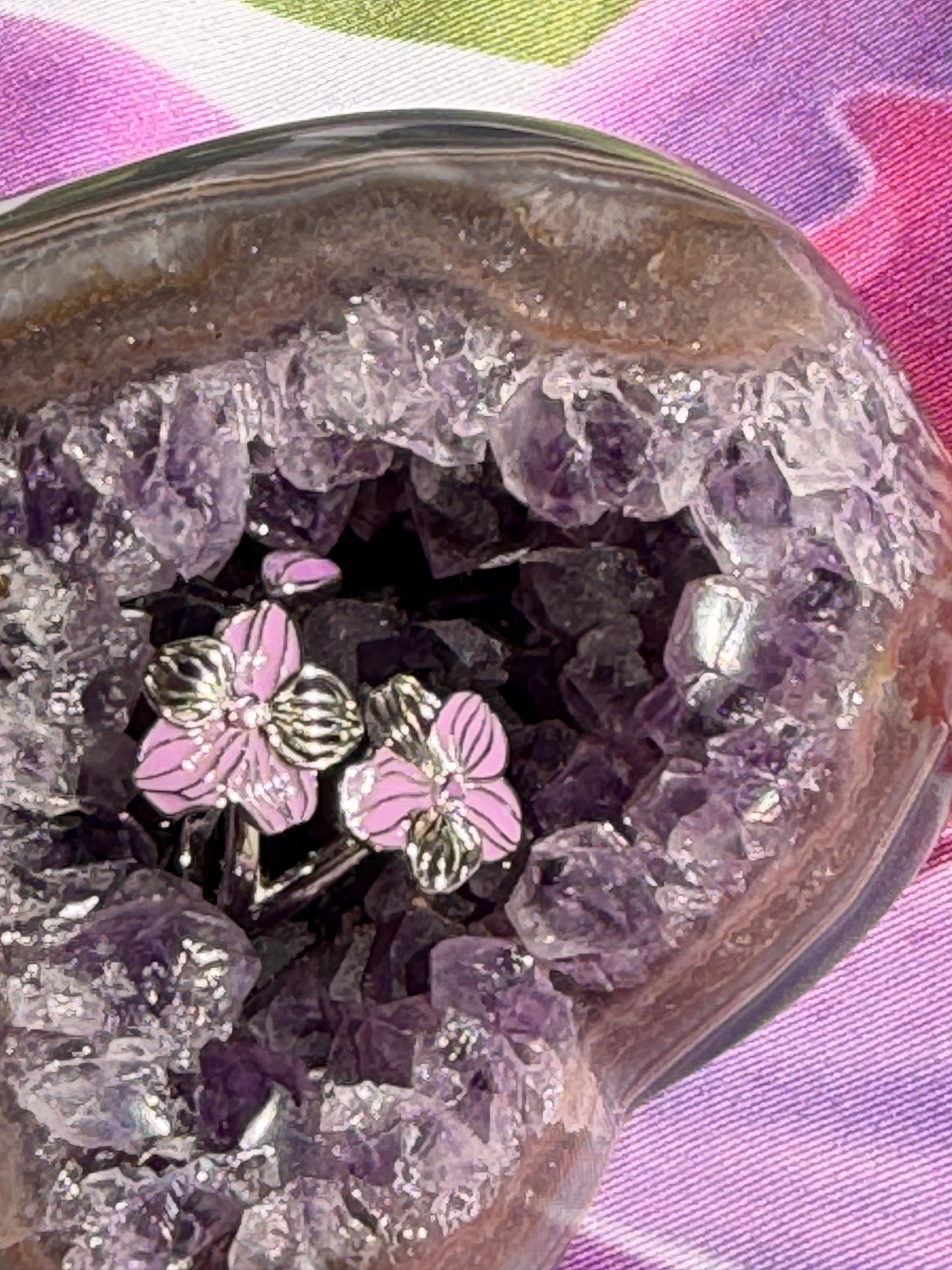 Soul-mate Collection: Lavendar Vanda Orchid Flower Ring - Orchidique