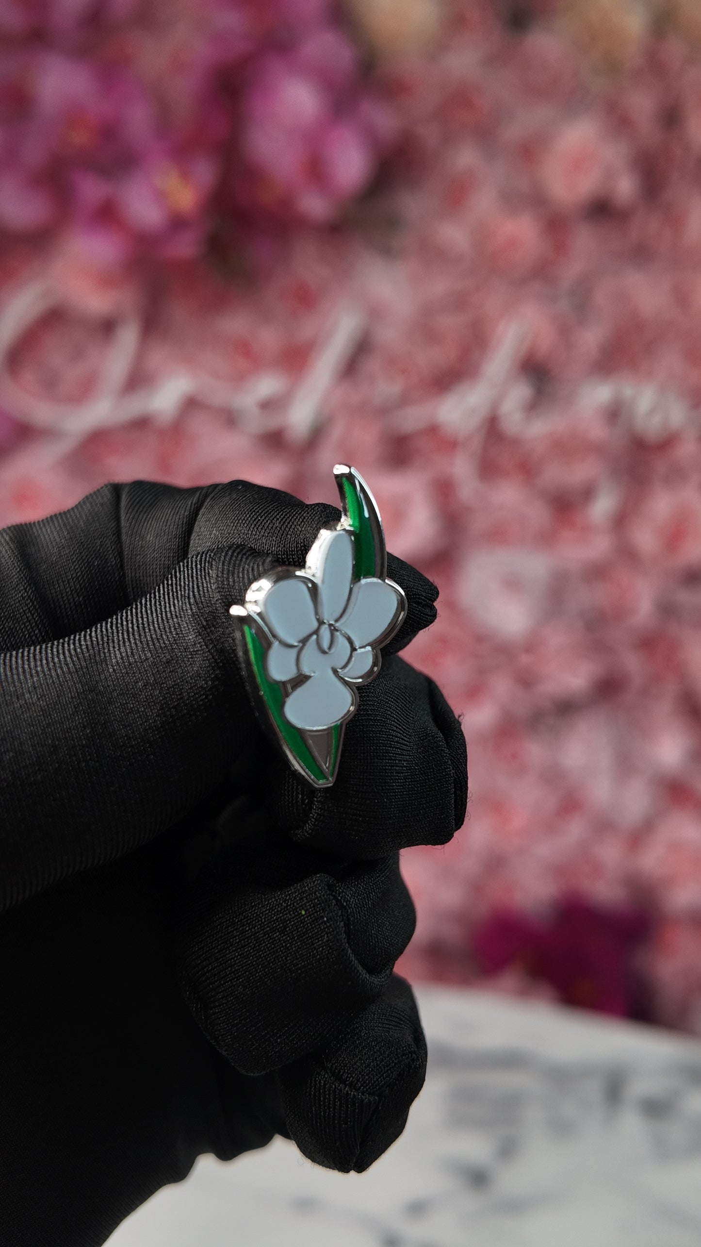 Cattleya Walkeriana Orchid Plant Enamel Pin