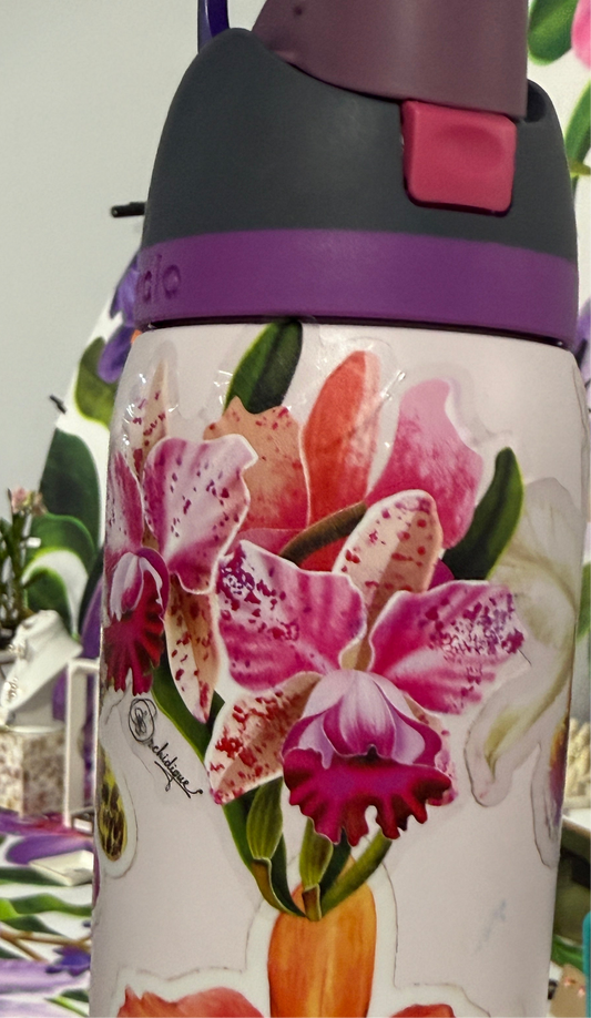 Orchid Spotted Cattleya Sticker
