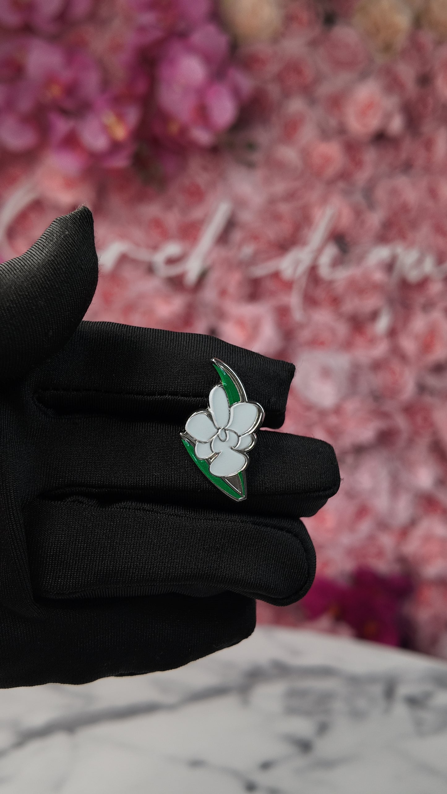 Cattleya Walkeriana Orchid Plant Enamel Pin