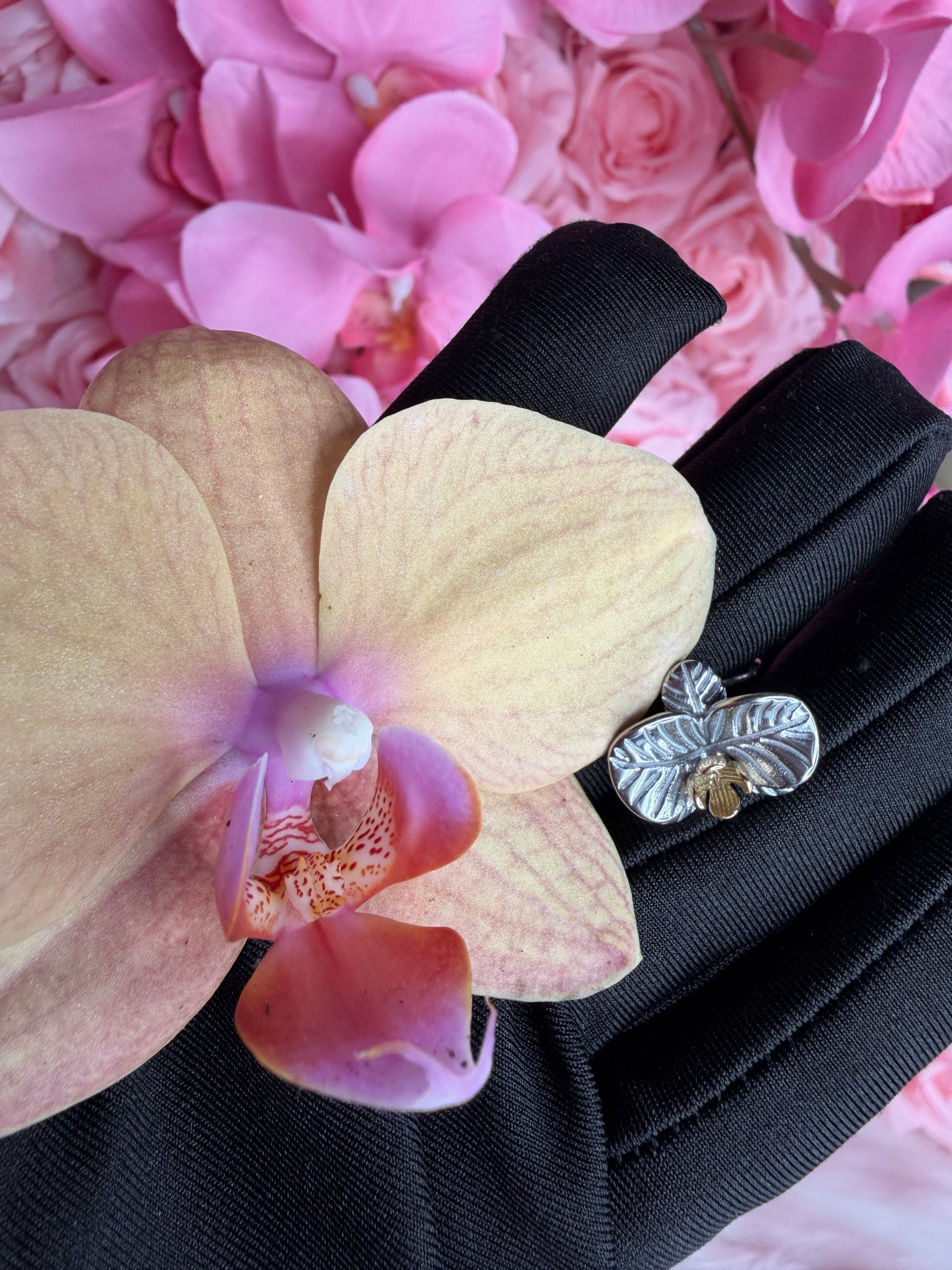 Stainless Steel Orchid Cufflinks - Orchidique