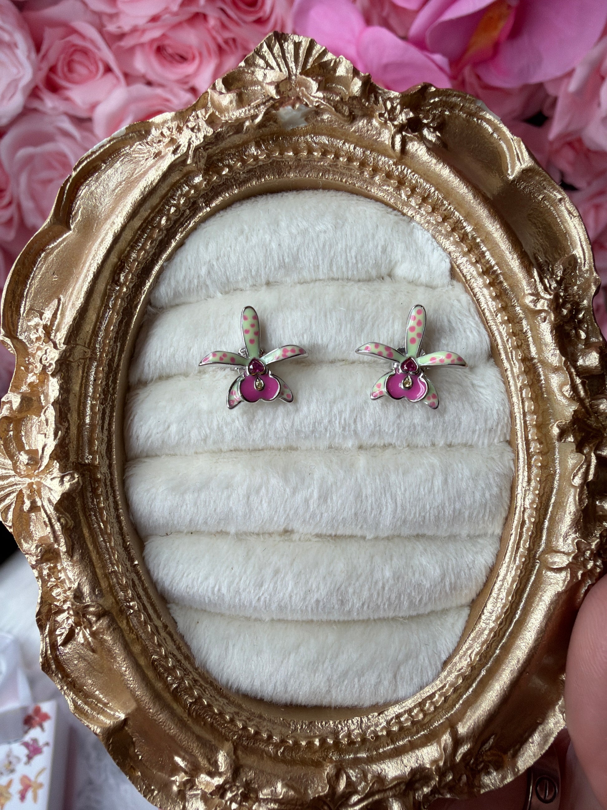 Brassocattleya Collection: Inspiration Small World BC Hippodamia Orchid Jewelry - Orchidique