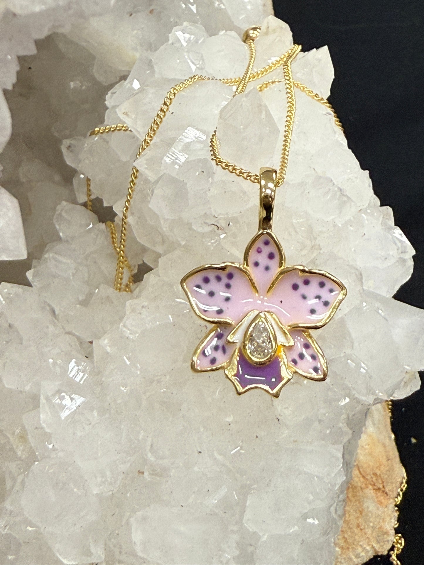 The Hawaiian Collection: Brassolaeliocattleya- inspired Orchid Earrings • Lavendar Cattleya Earrings