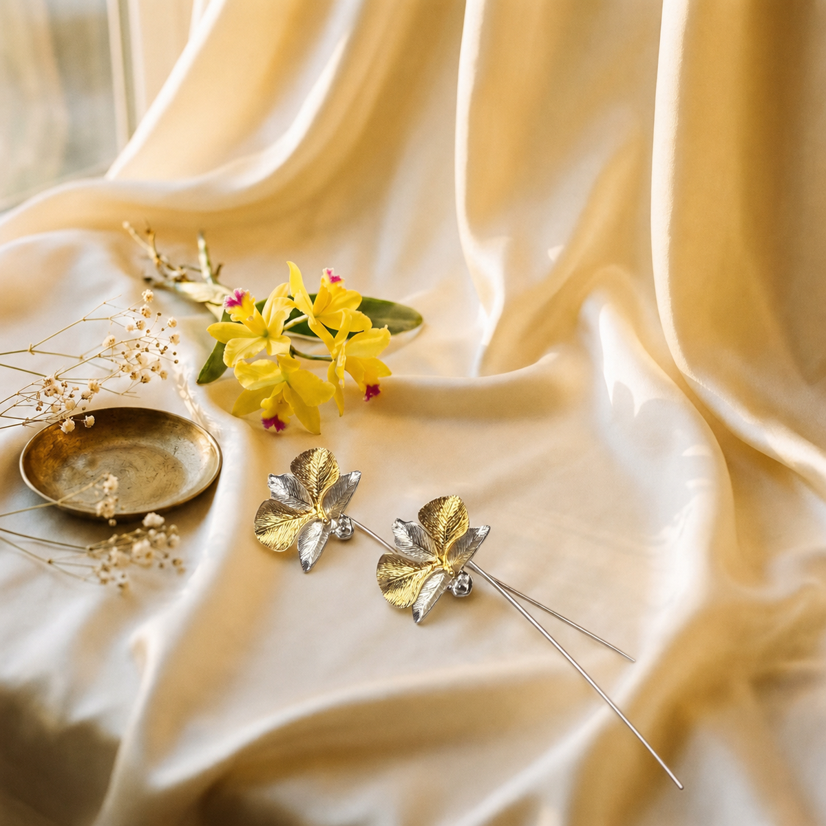 Phalaenopsis Orchid Hoop Earrings — Orchidique view 19