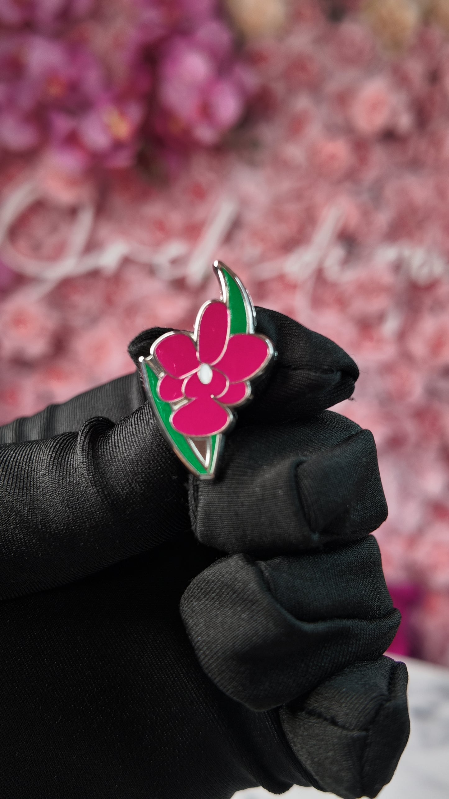Cattleya Walkeriana Orchid Plant Enamel Pin