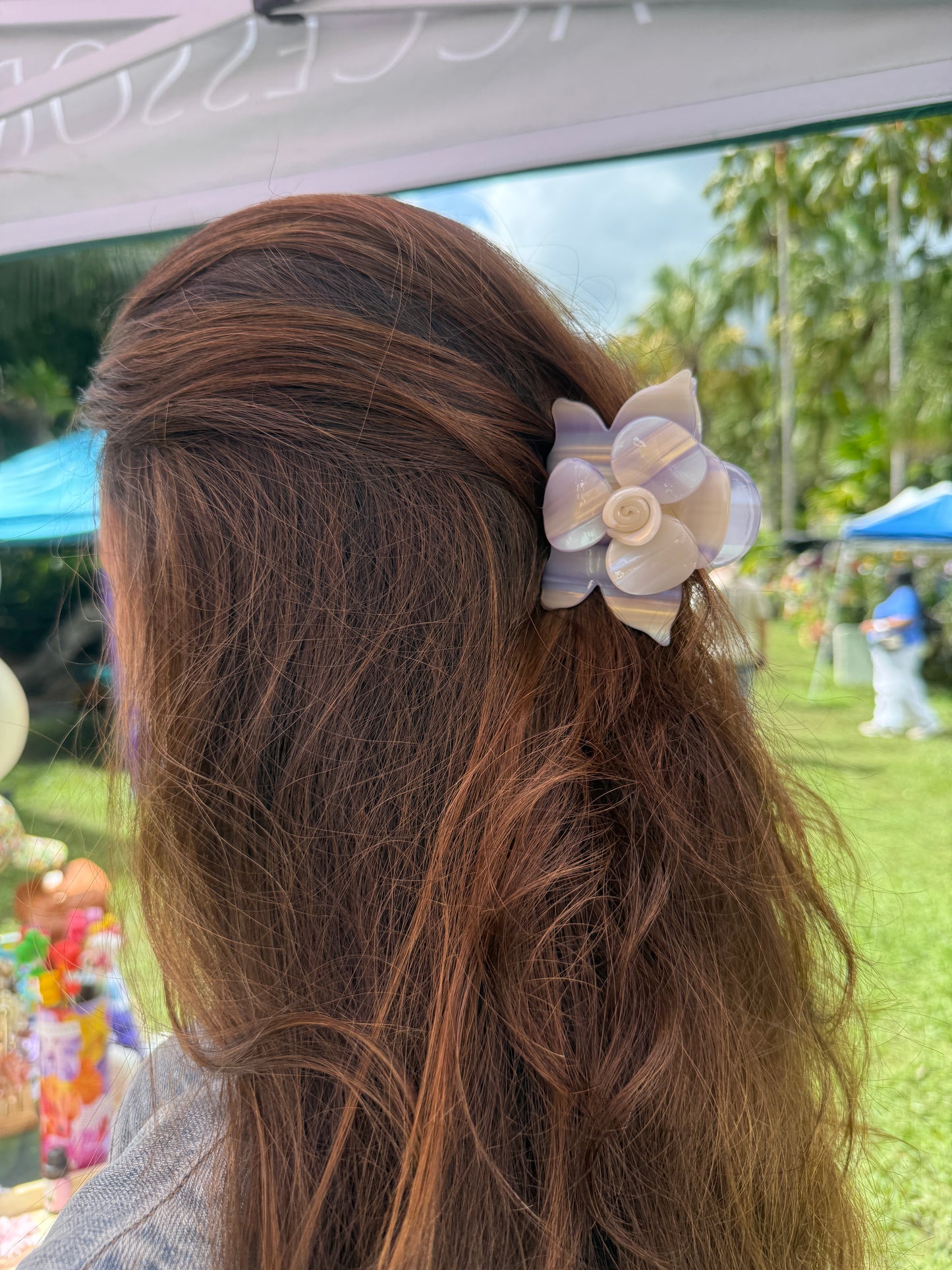 Orchid Hair Claw • Nude Orchid Hair Claw Clip