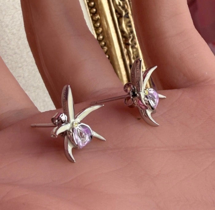 Brassocattleya spotted Jewelry : Orchid Necklace or Earrings - Orchidique