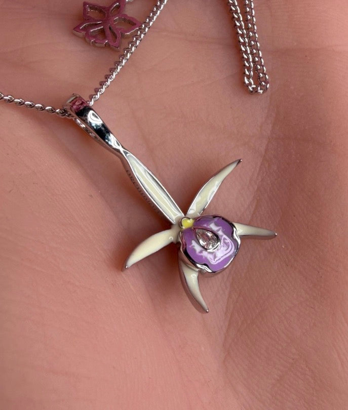 Brassocattleya spotted Jewelry : Orchid Necklace or Earrings - Orchidique