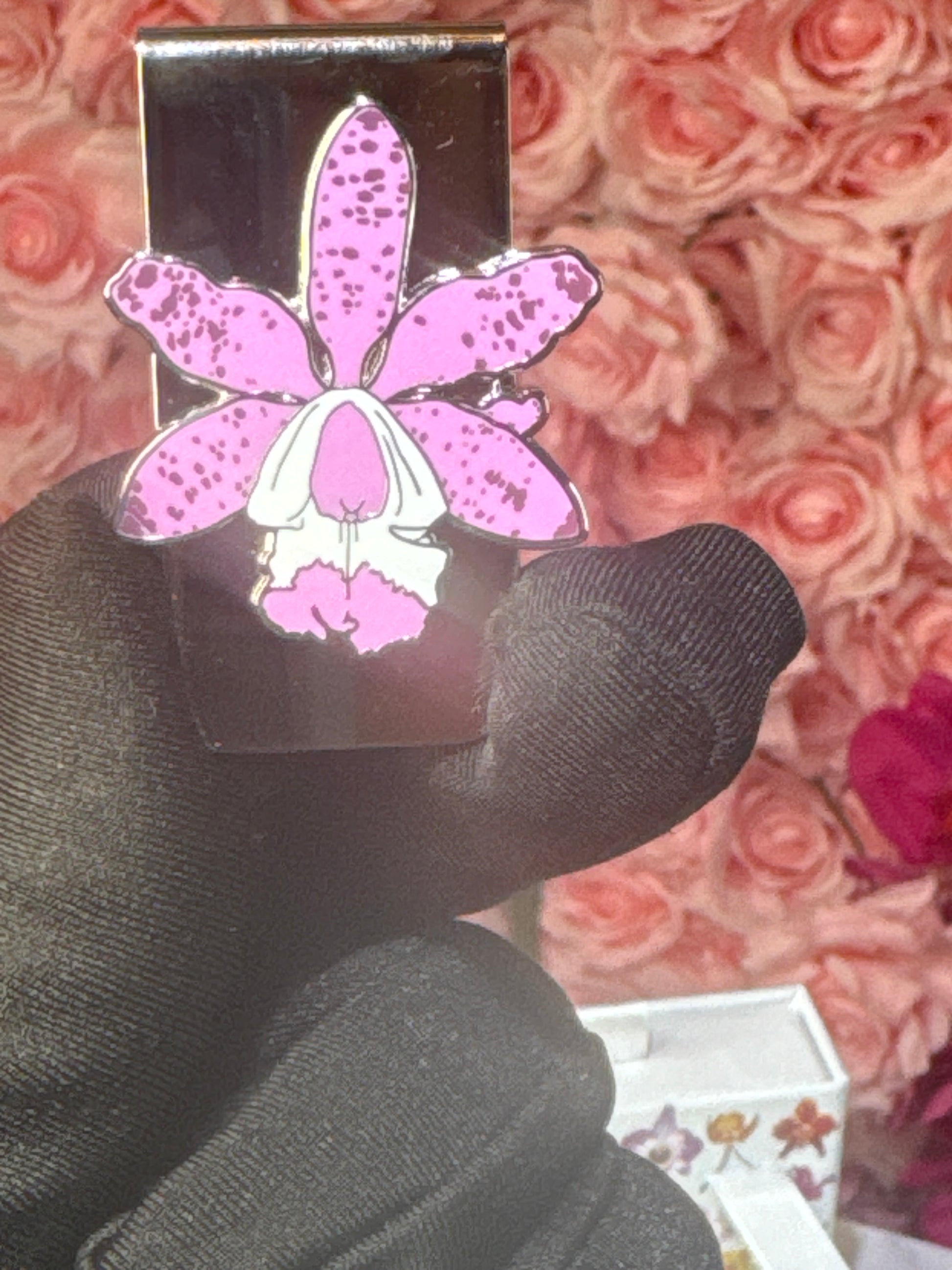 Cattleya Orchid Flower Money Holder Clip - Orchidique