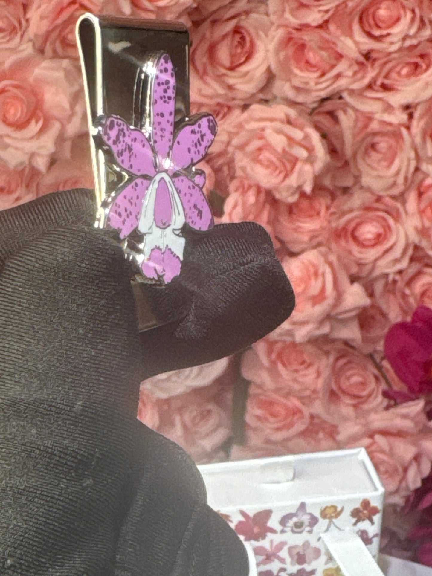 Cattleya Orchid Flower Money Holder Clip - Orchidique