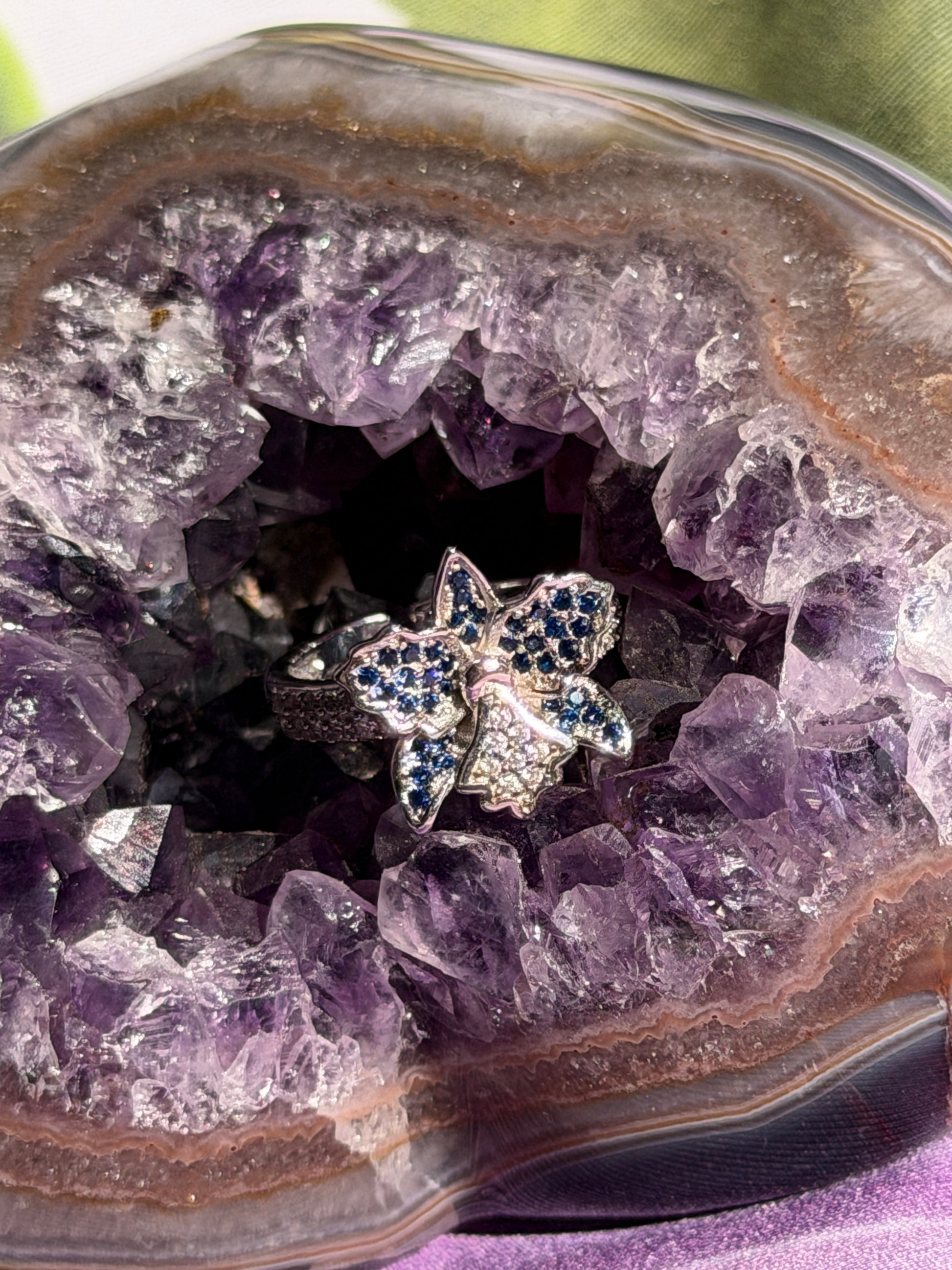 CattaLuisa Collection of Rings- Cattleya Flower Ring - Orchidique