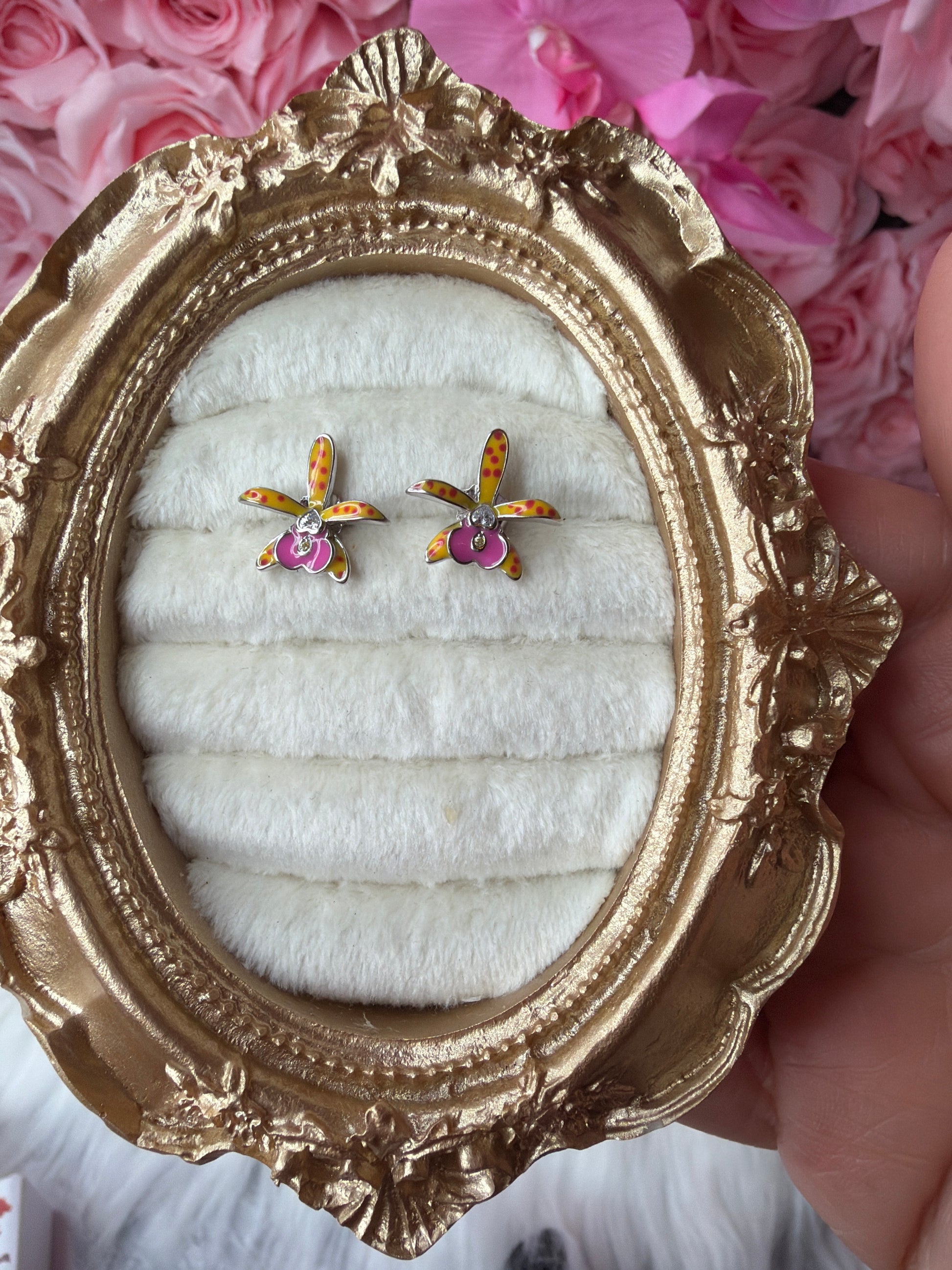 Brassocattleya Collection: Inspiration Small World BC Hippodamia Orchid Jewelry - Orchidique