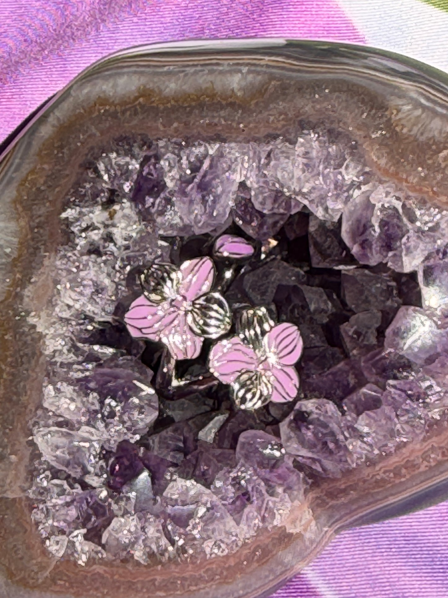 Soul-mate Collection: Lavendar Vanda Orchid Flower Ring - Orchidique