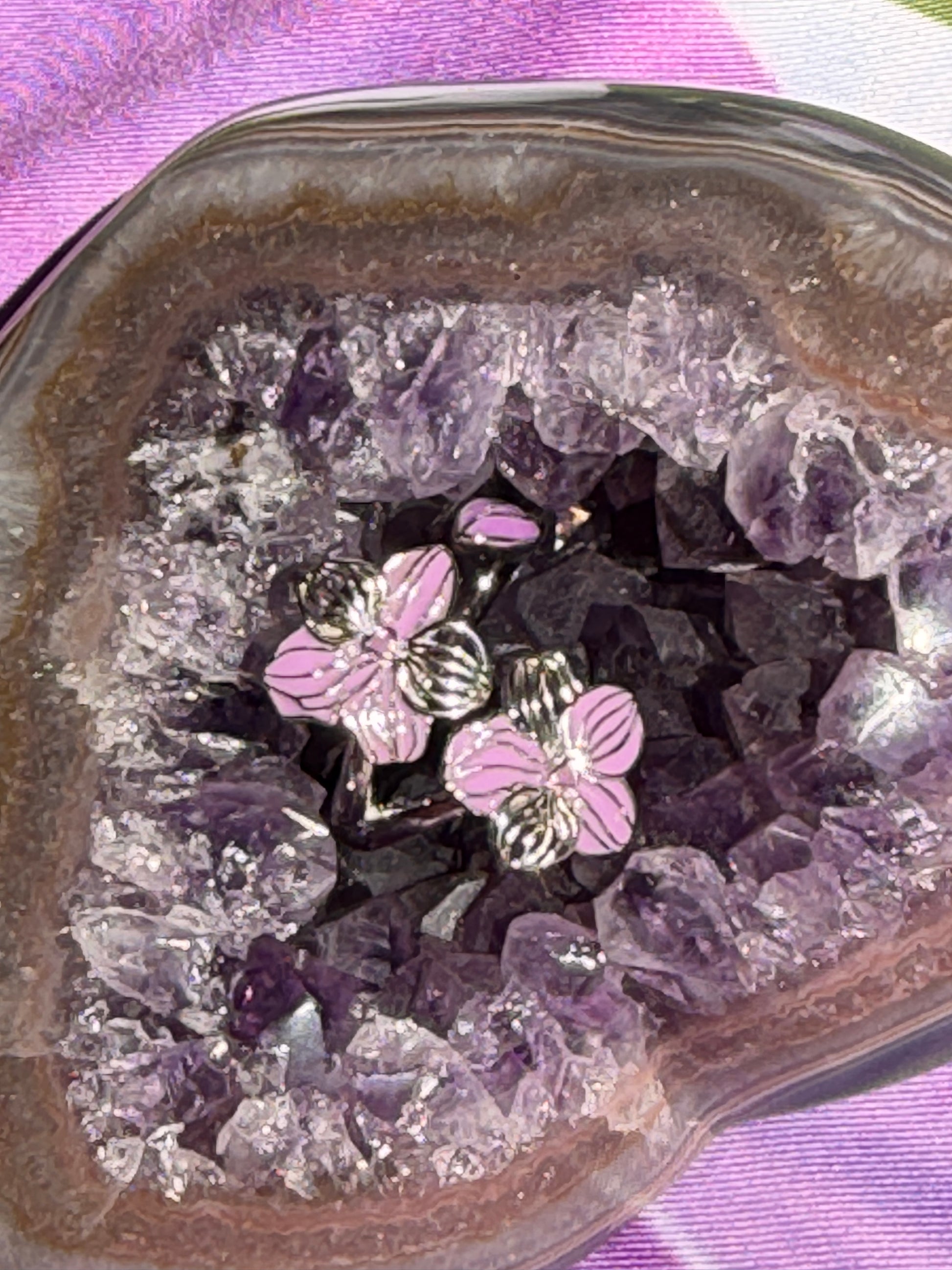 Soul-mate Collection: Lavendar Vanda Orchid Flower Ring - Orchidique
