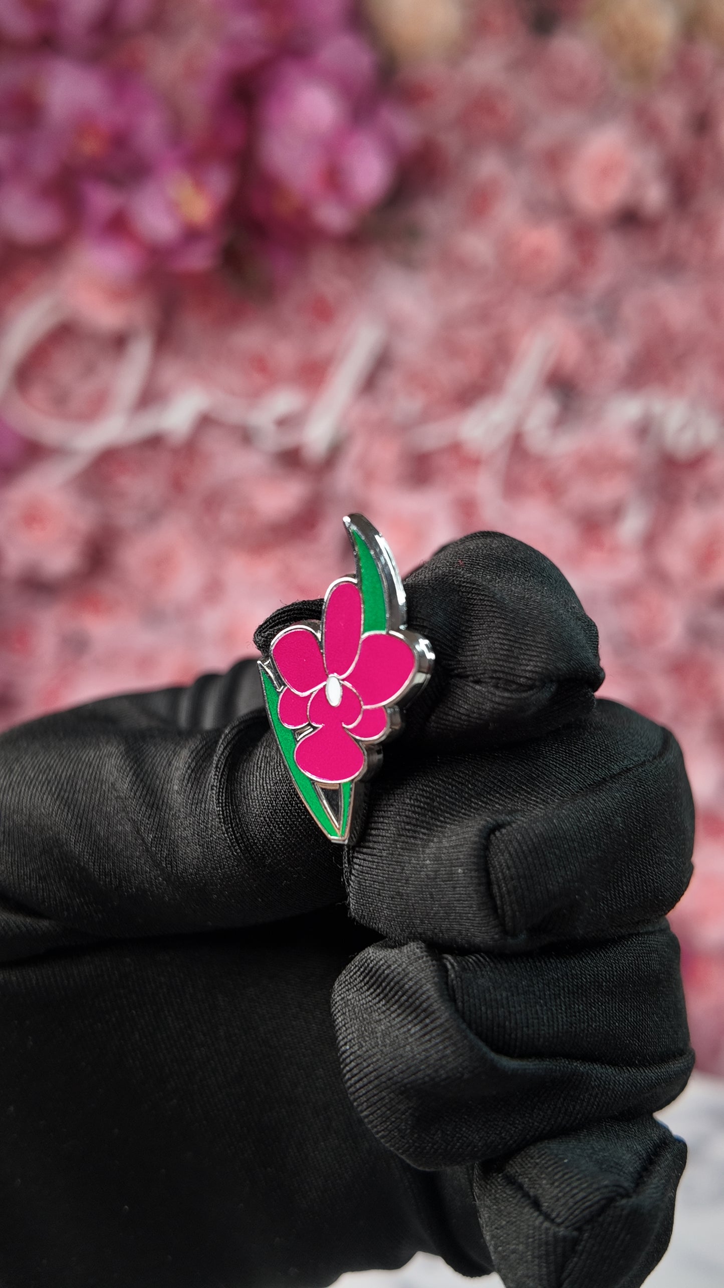 Cattleya Walkeriana Orchid Plant Enamel Pin