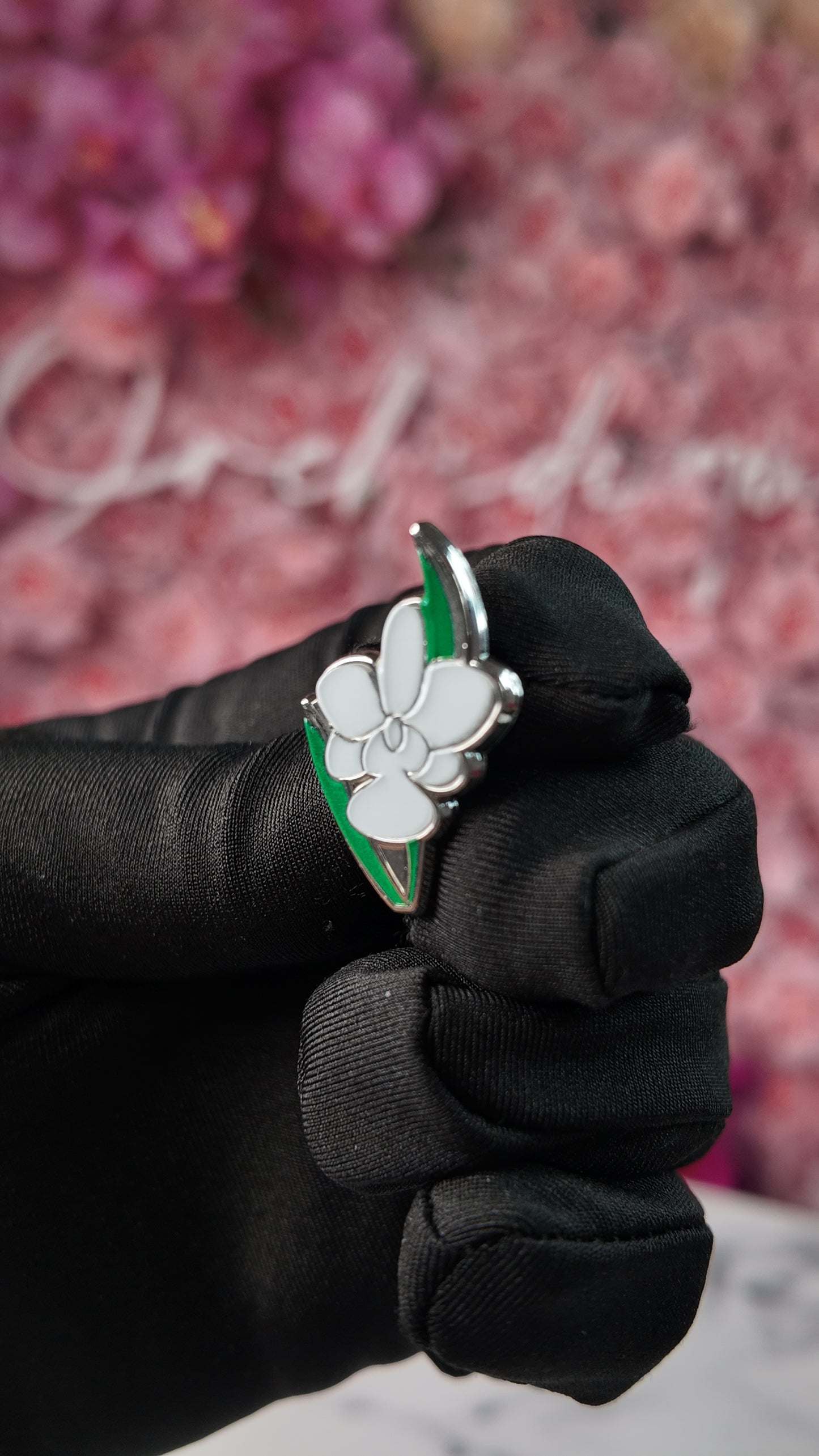 Cattleya Walkeriana Orchid Plant Enamel Pin