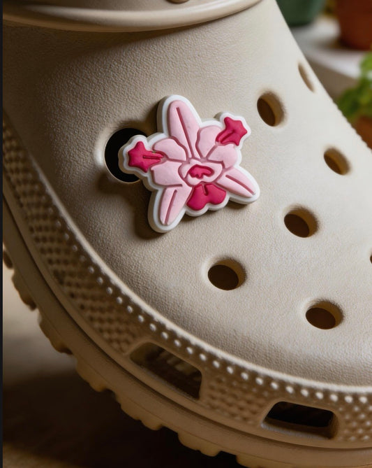 Cattleya Orchid Shoe Charms - Orchidique
