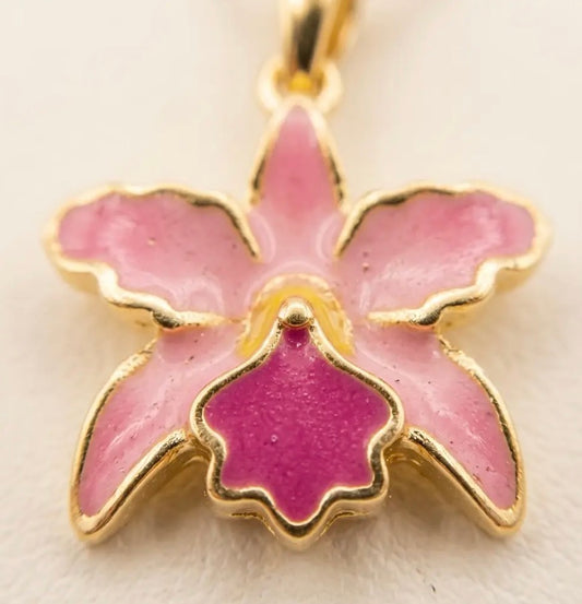 La Colombiana Inspired Collection: Cattleya TrianaePink Sian Orchid Jewelry