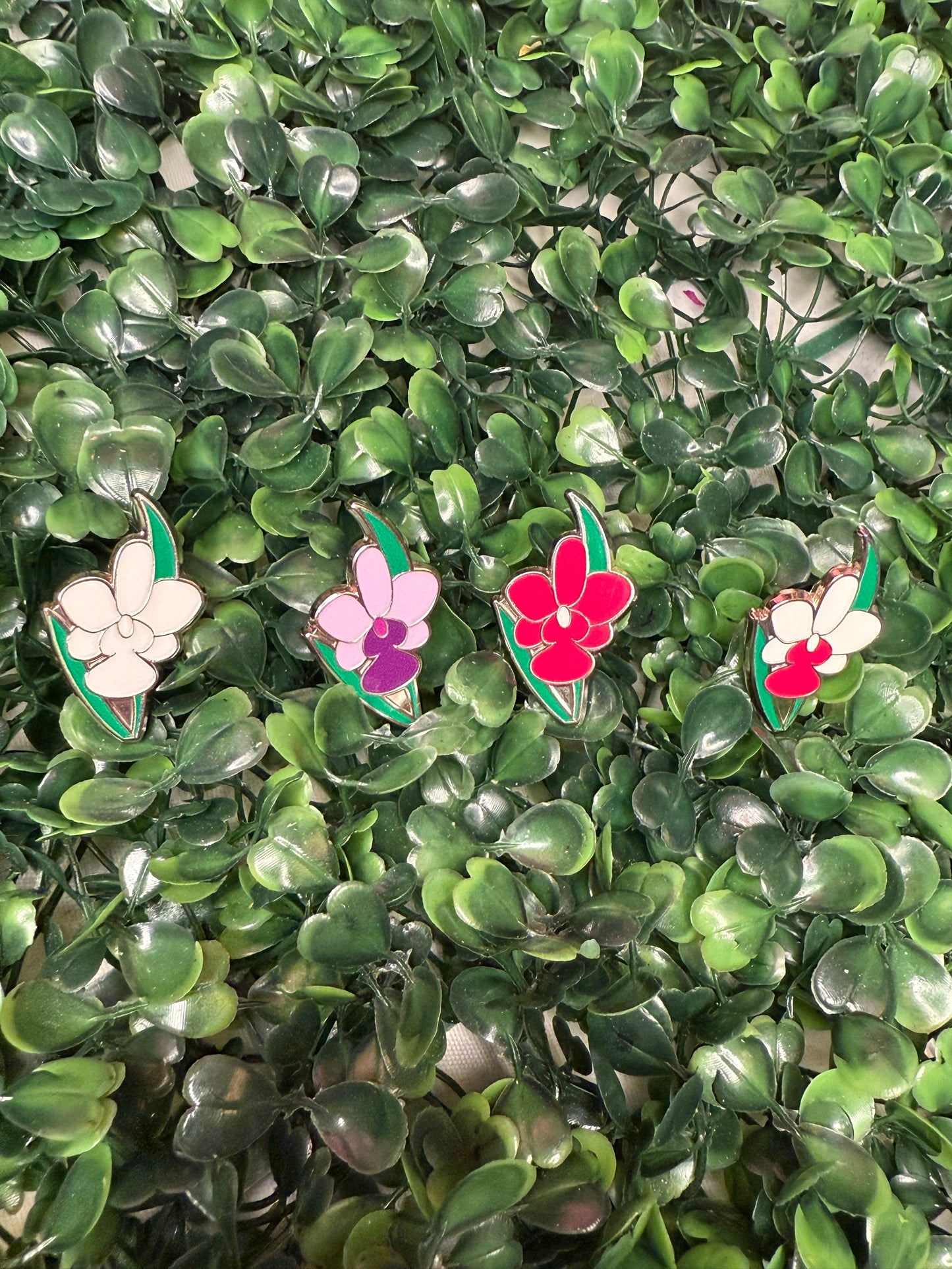 Cattleya Walkeriana Orchid Plant Enamel Pin