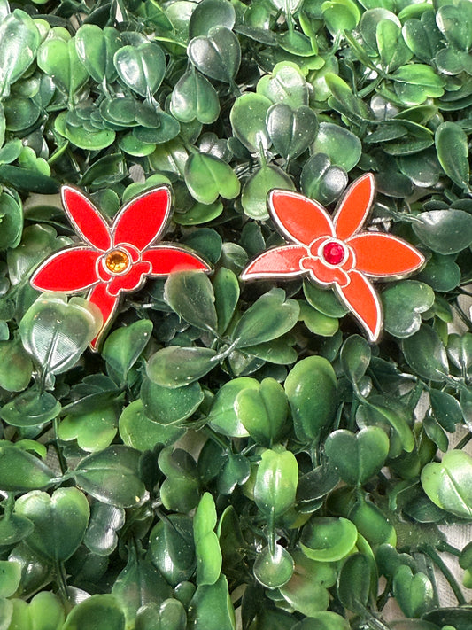 Cattlianthe Sagarik Wax inspired Orchid Flower Enamel Pin